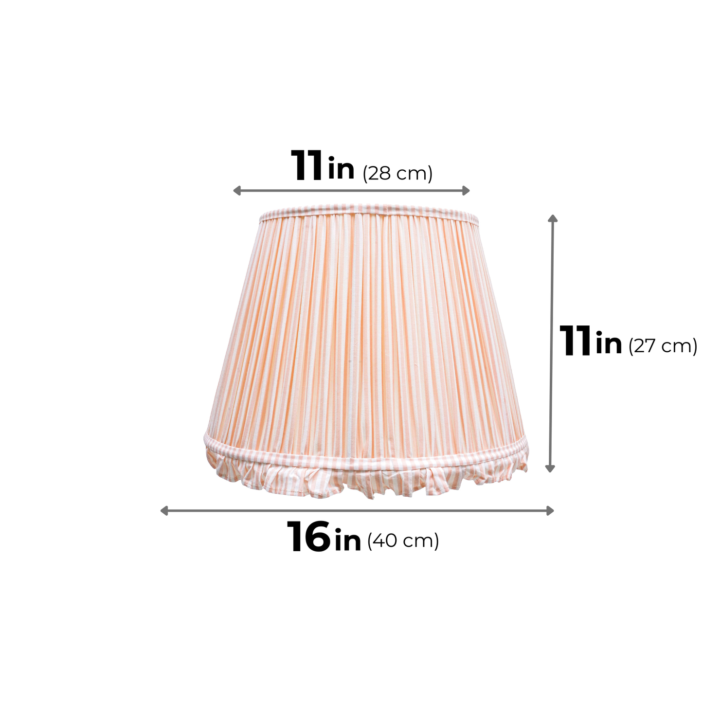 40cm straight empire premium softback lamp shade in cotton by Lampenschirm India, house of lampshades