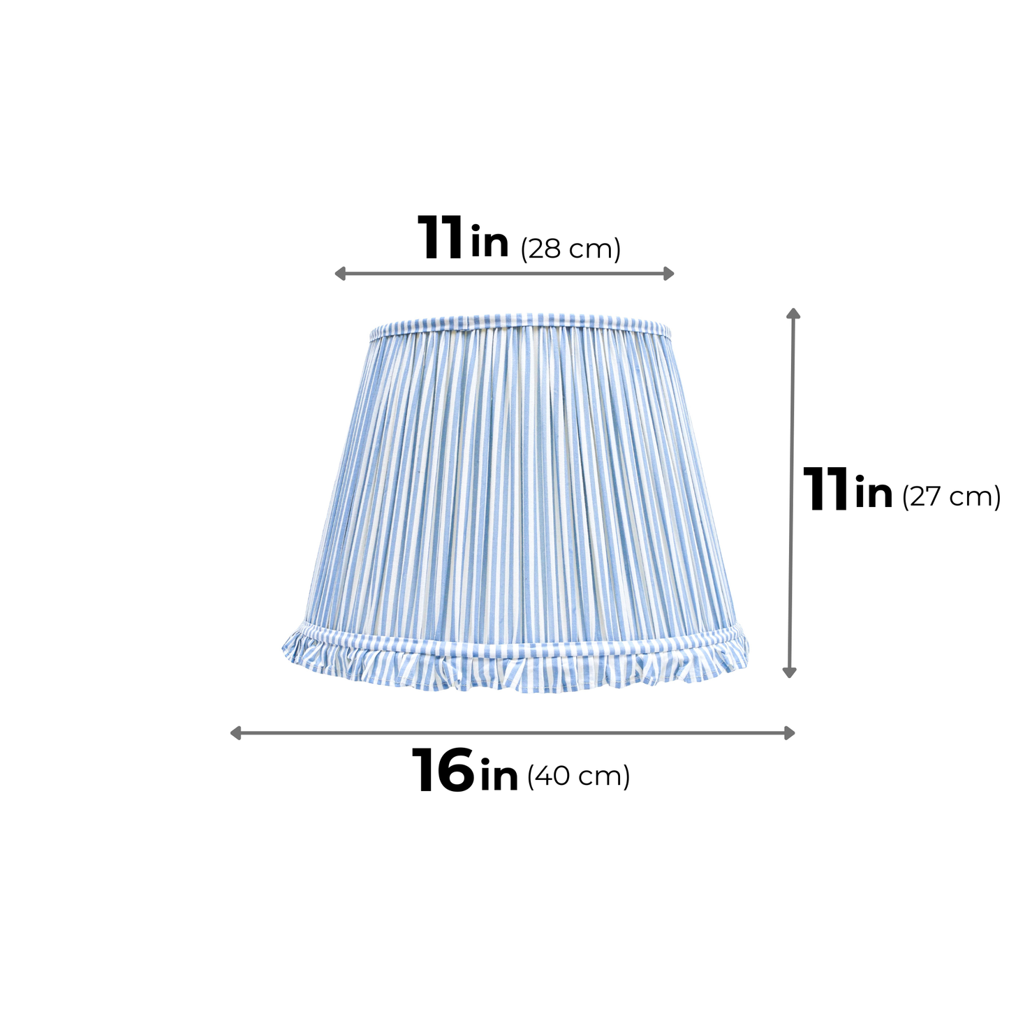 40cm straight empire premium softback lamp shade in cotton by Lampenschirm India, house of lampshades