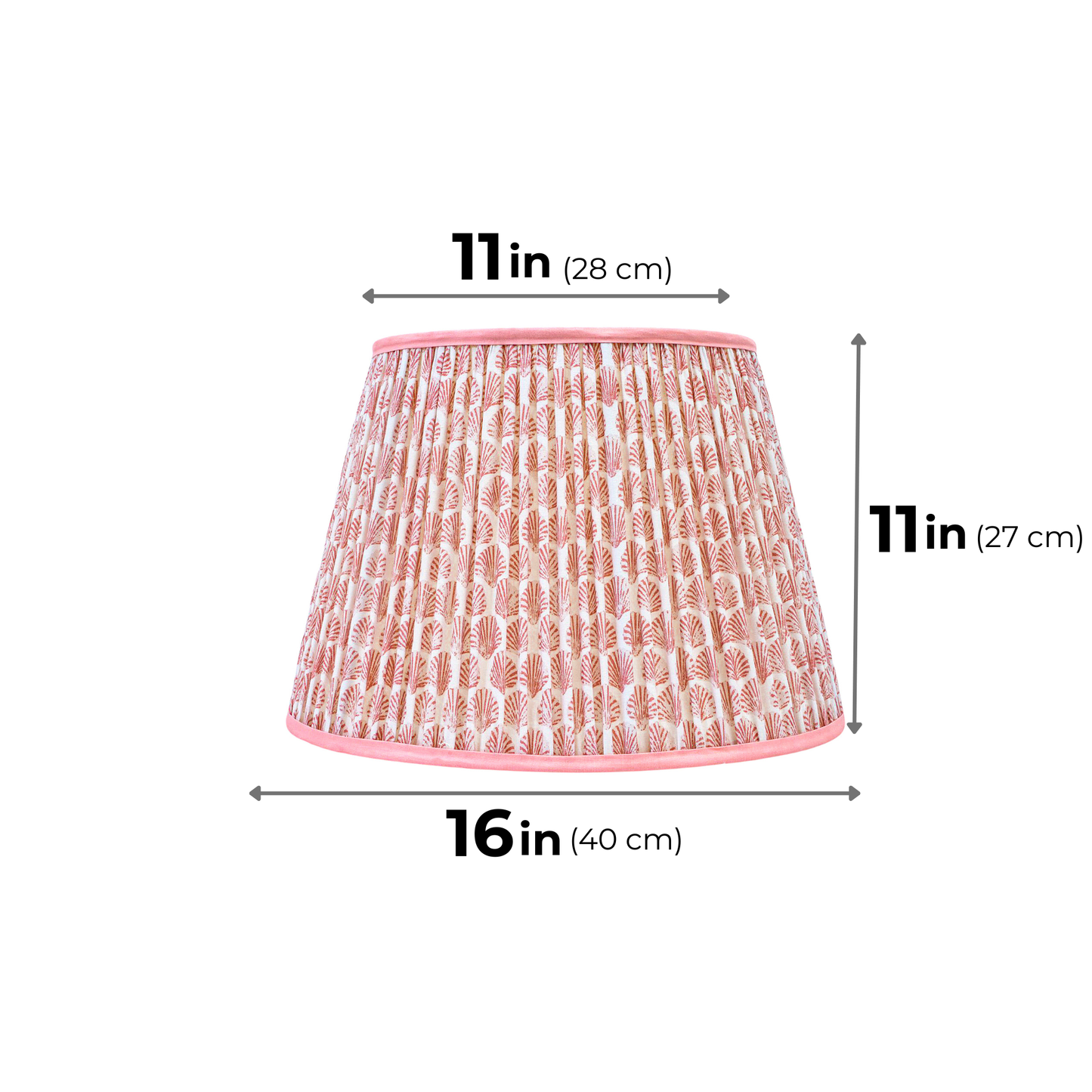 40cm straight empire premium softback lamp shade in cotton by Lampenschirm India, house of lampshades