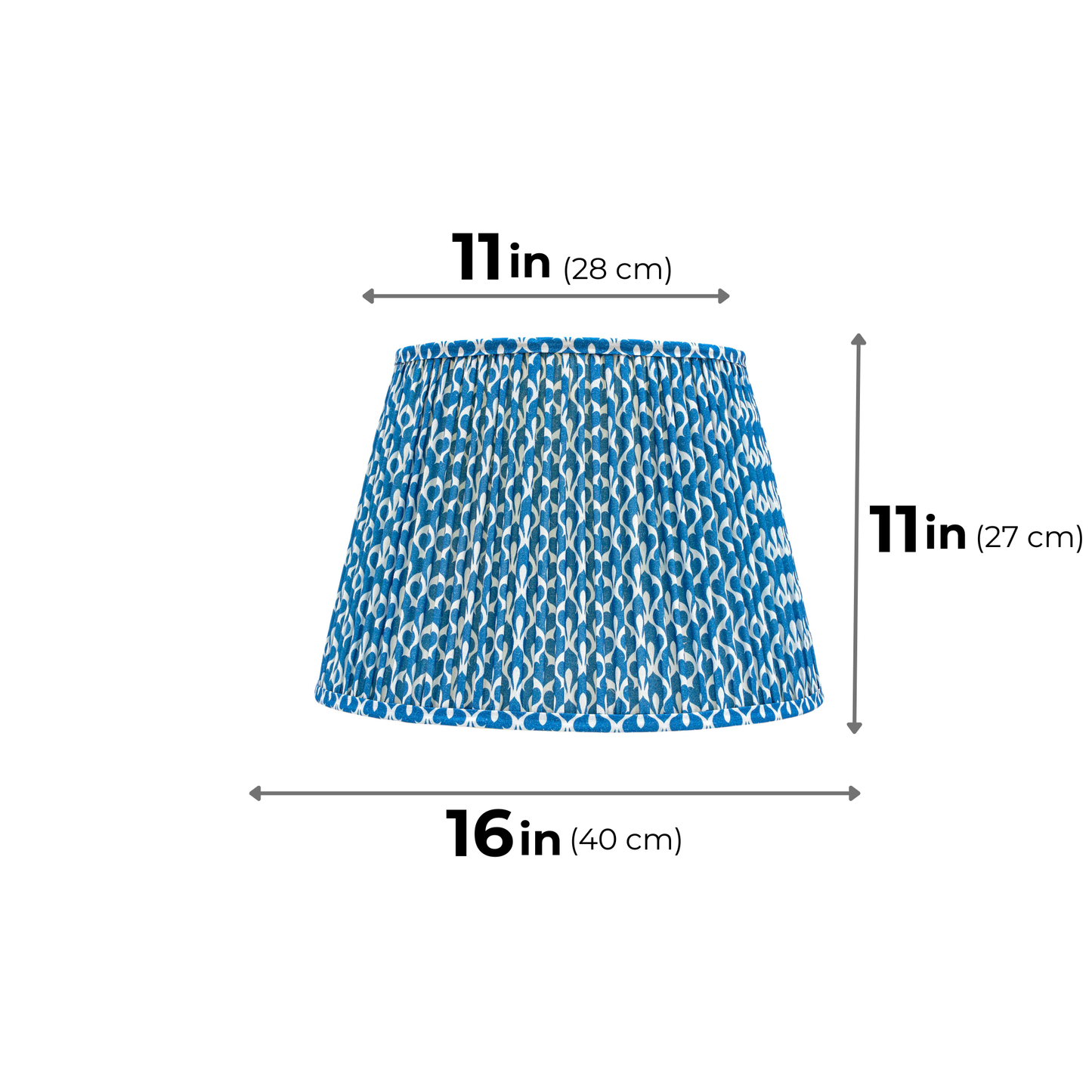 40cm straight empire premium softback lamp shade in cotton by Lampenschirm India, house of lampshades