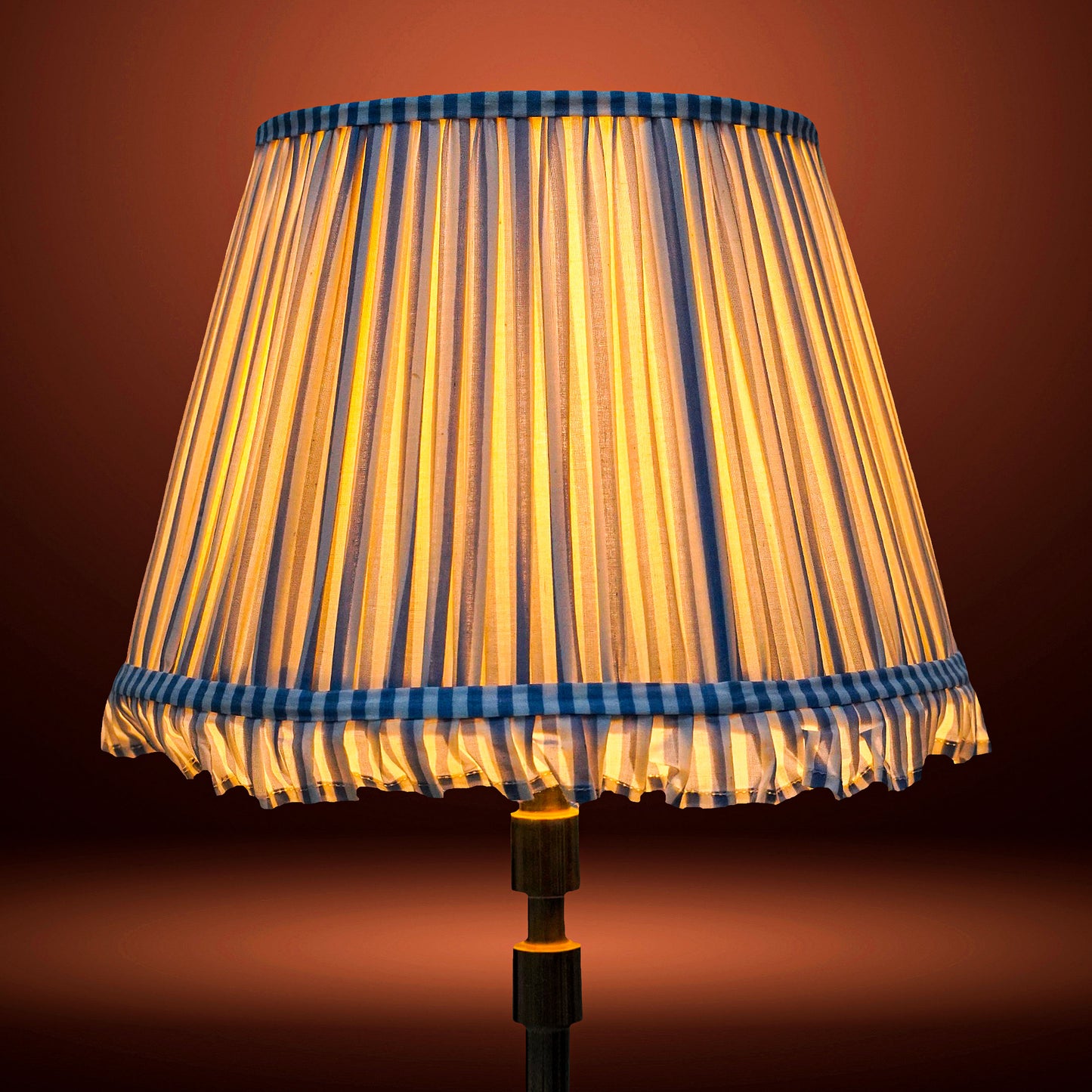 40cm straight empire premium softback lamp shade in cotton by Lampenschirm India, house of lampshades