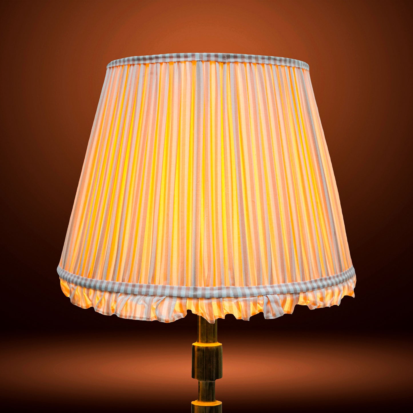 40cm straight empire premium softback lamp shade in cotton by Lampenschirm India, house of lampshades