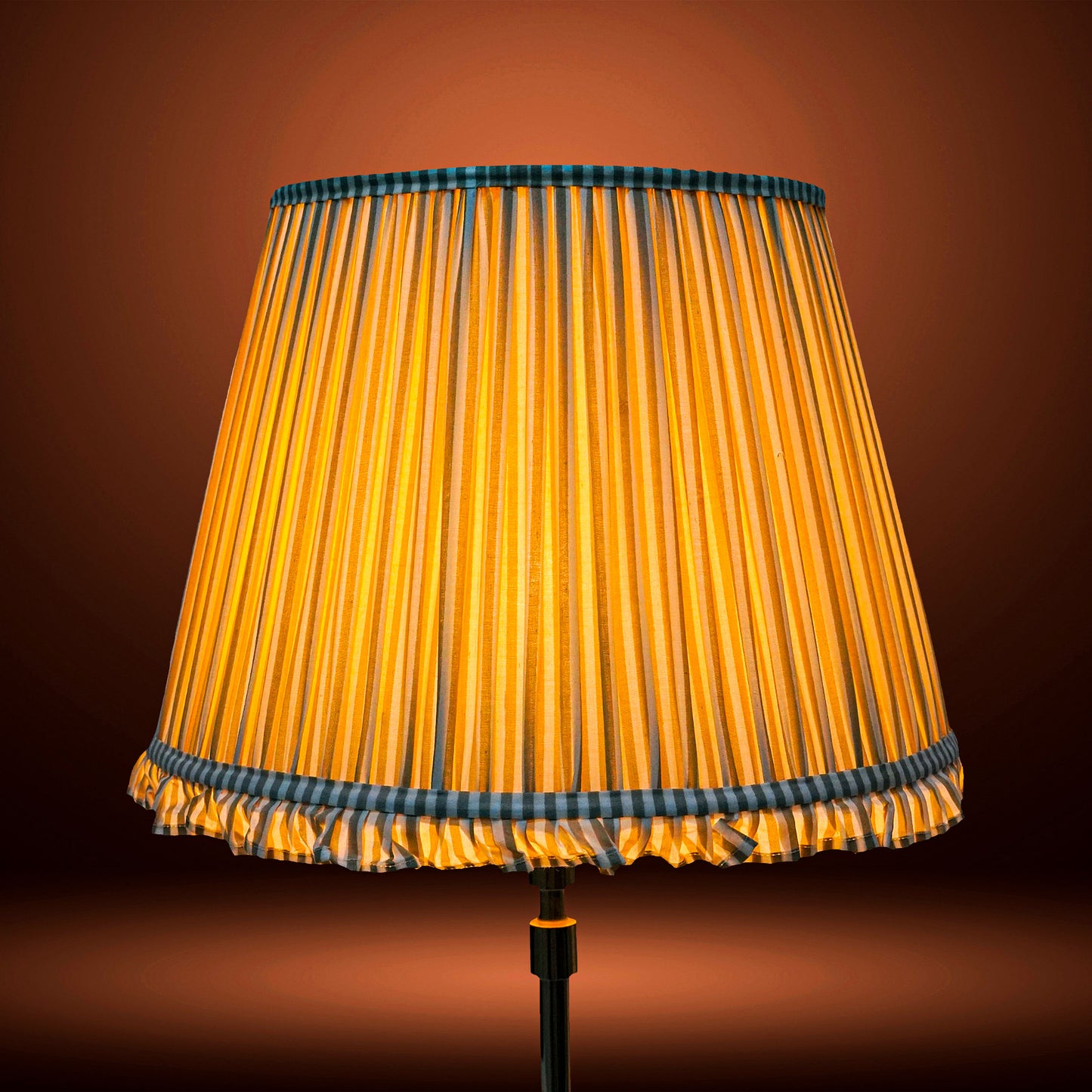 40cm straight empire premium softback lamp shade in cotton by Lampenschirm India, house of lampshades