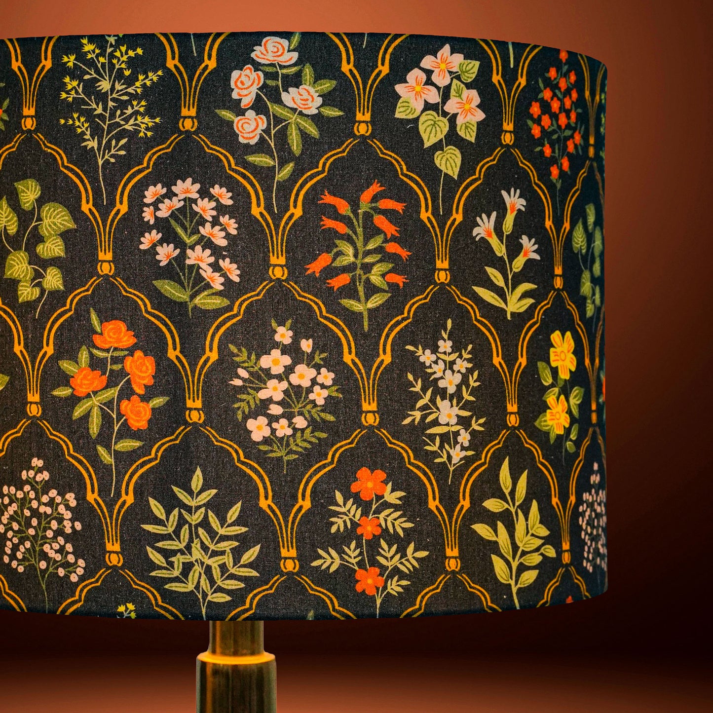35cm drum hardback premium lampshade in cotton by Lampenschirm India, house of lampshades.