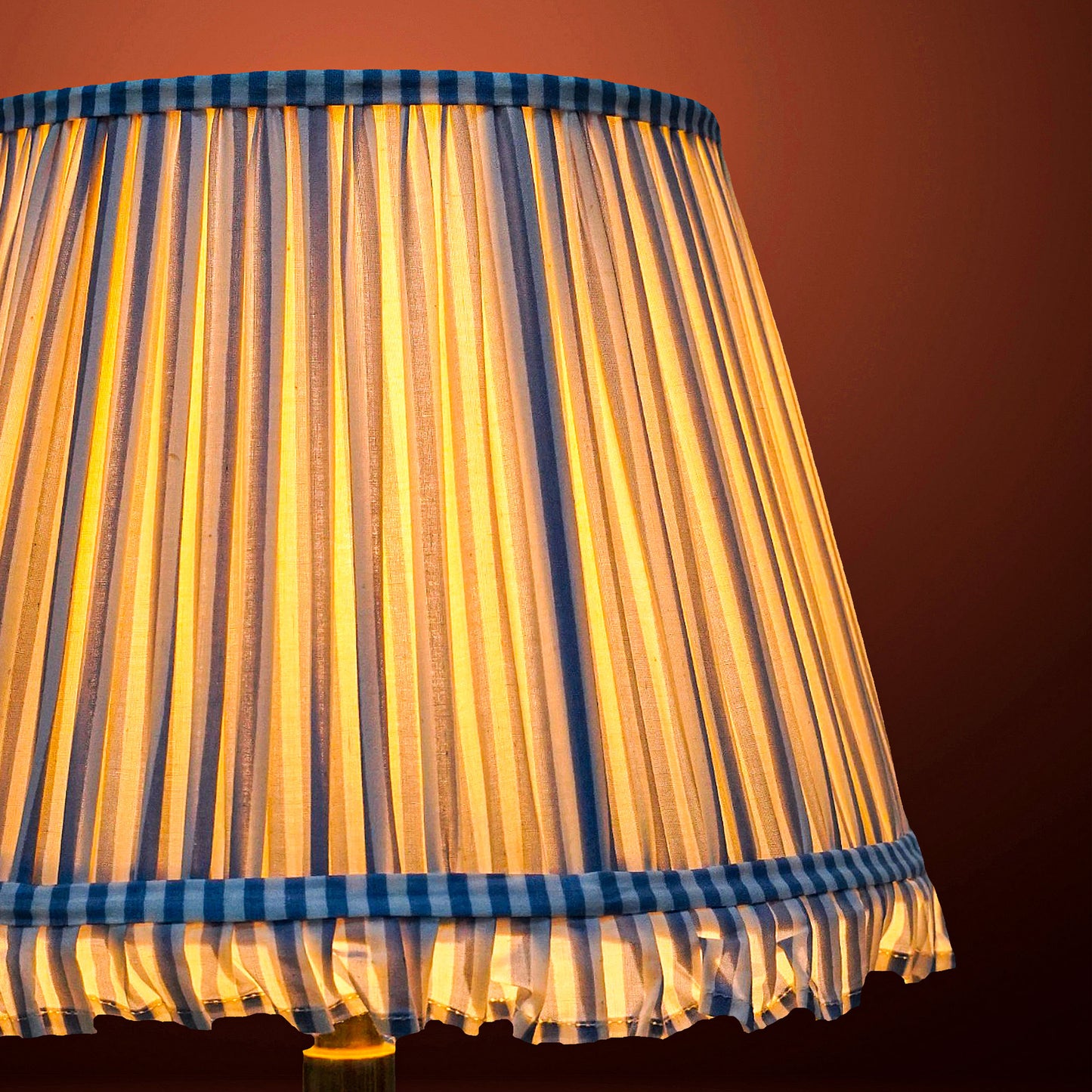 40cm straight empire premium softback lamp shade in cotton by Lampenschirm India, house of lampshades