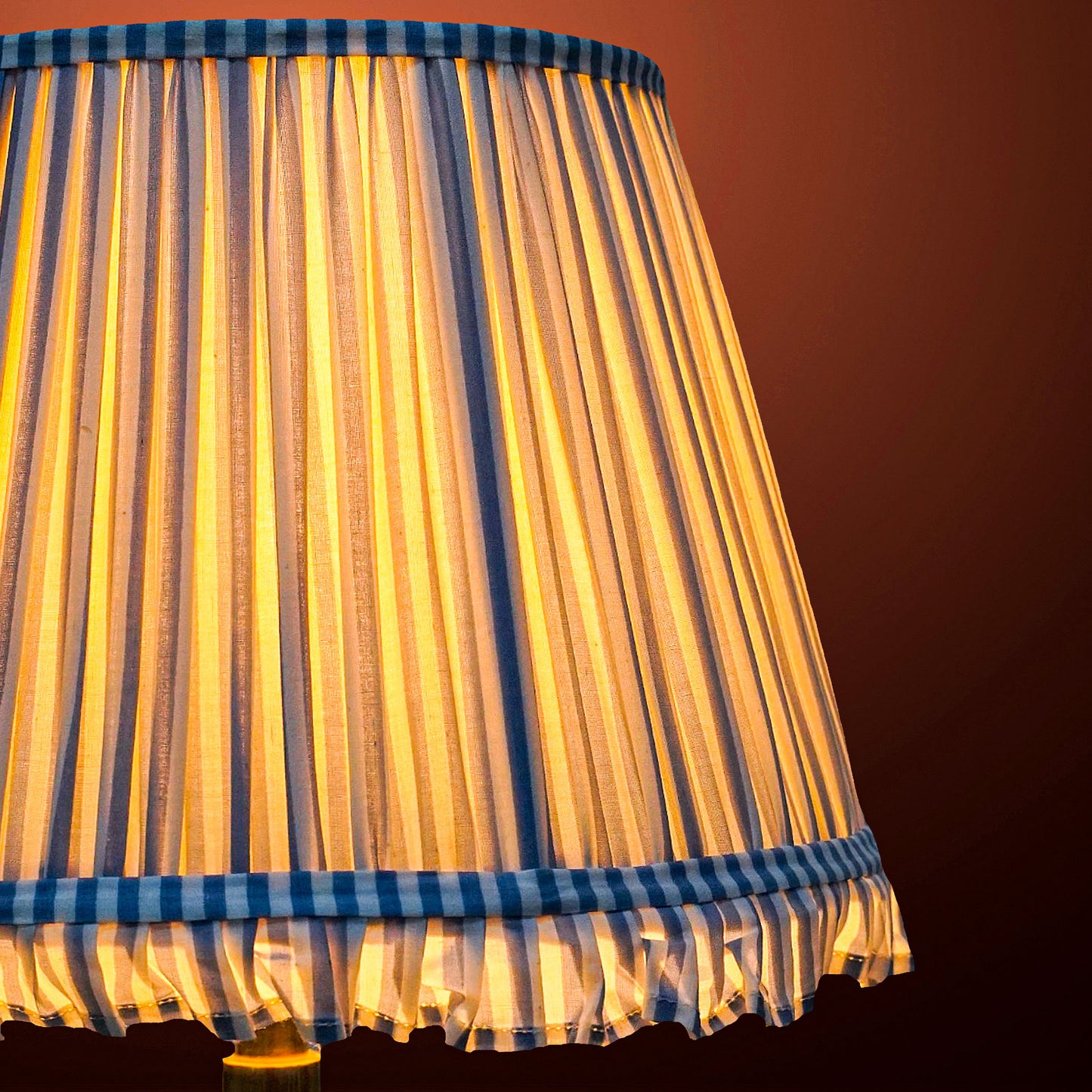 30cm straight empire premium softback lamp shade in cotton by Lampenschirm India, house of lampshades