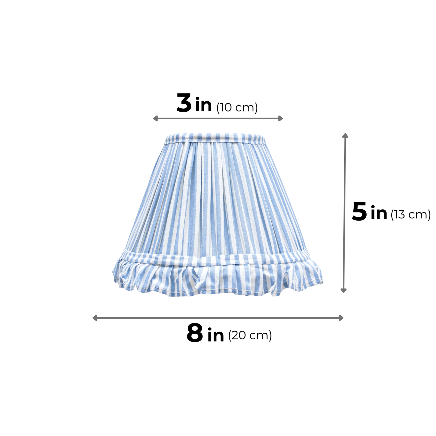 20cm empire premium softback lampshade in cotton by Lampenschirm India, house of lampshades