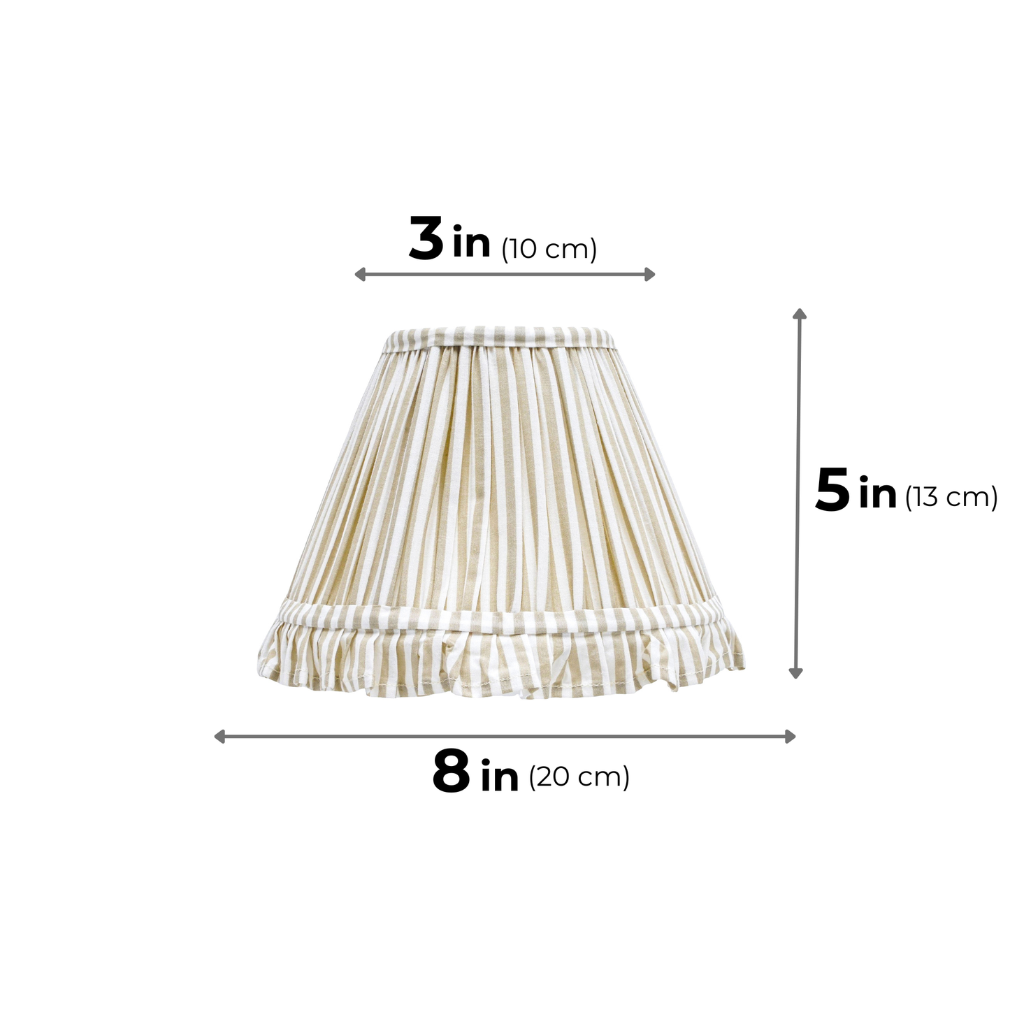 20cm empire premium softback lampshade in cotton by Lampenschirm India, house of lampshades