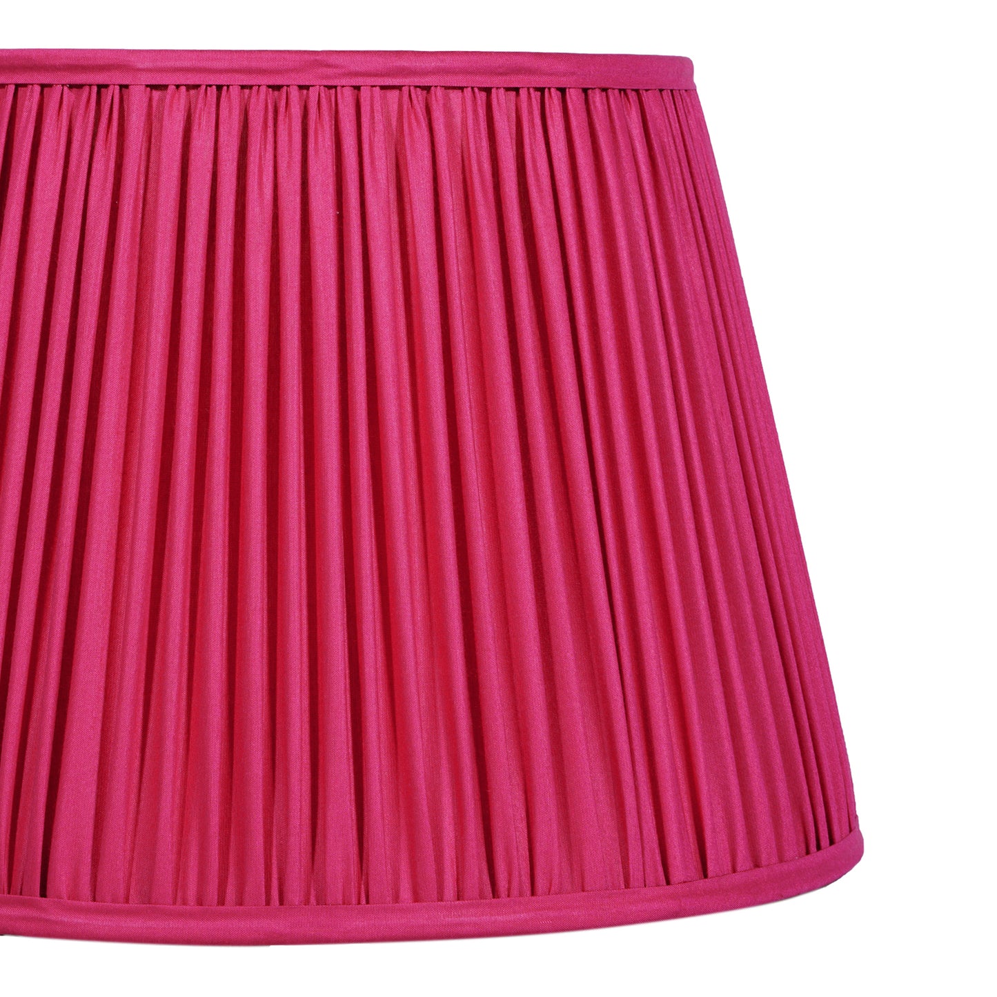 40cm straight empire premium softback lampshade in red silk by Lampenschirm India