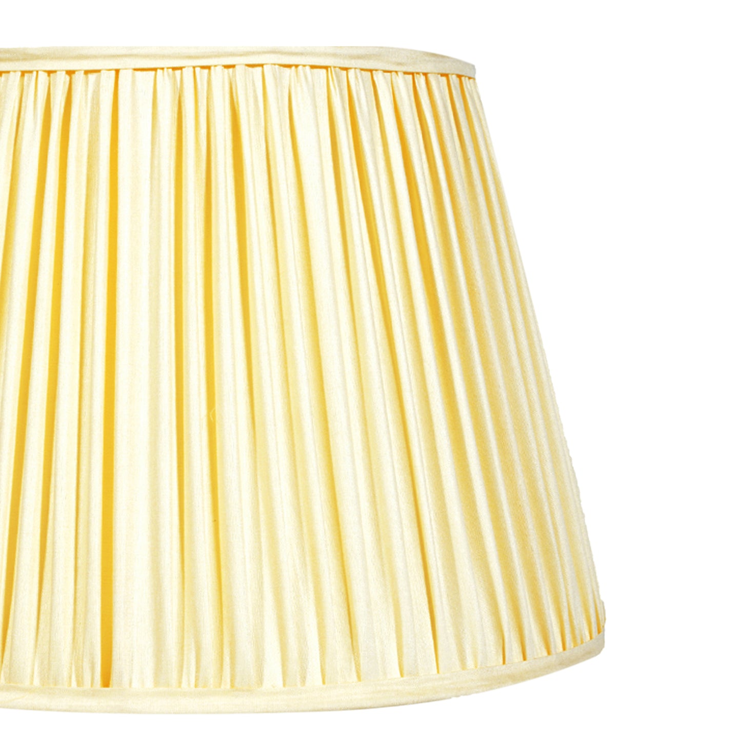 40cm straight empire premium softback lampshade in cream silk by Lampenschirm India