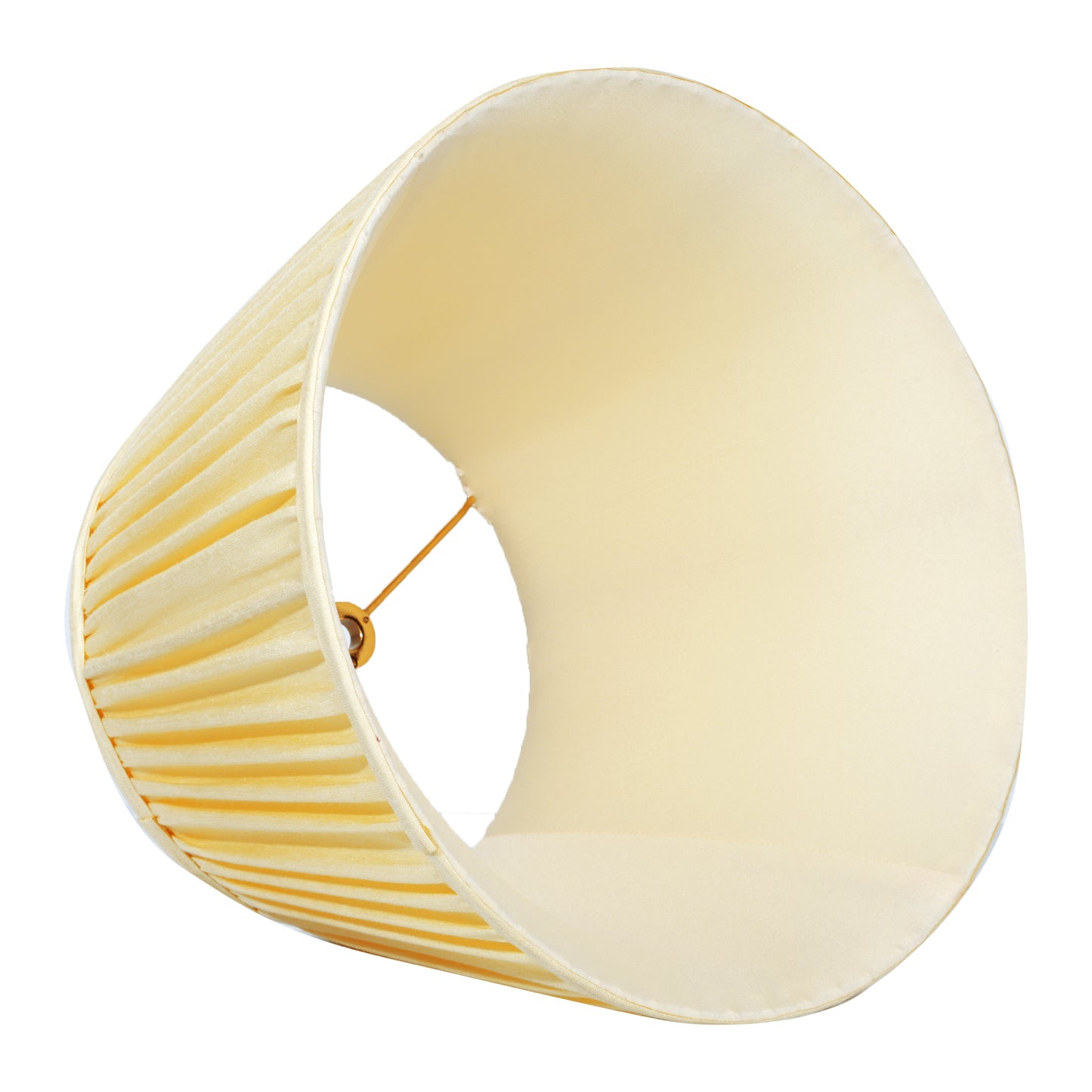 40cm straight empire premium softback lampshade in cream silk by Lampenschirm India