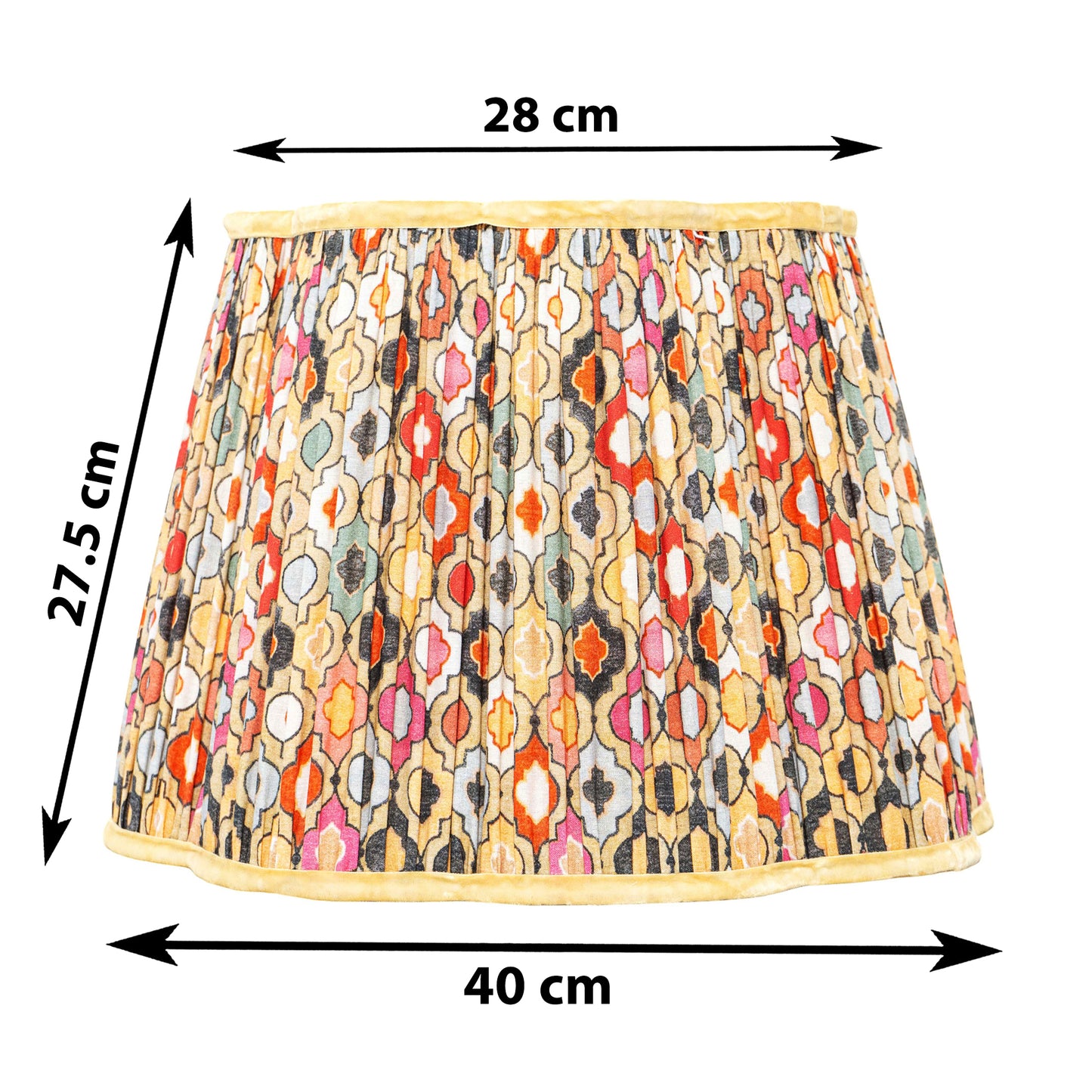 40cm straight empire premium softback lamp shade in cotton by Lampenschirm India, house of lampshades