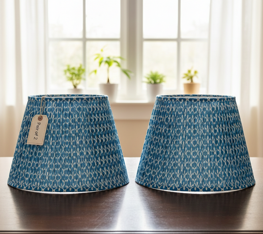 Set of 2 - 16 inch / 40cm straight empire premium softback lampshade in cotton