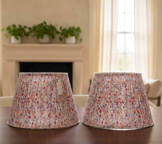 Set of 2 - 16 inch / 40cm straight empire premium softback lampshade in cotton