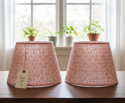 Set of 2 - 16 inch / 40cm straight empire premium softback lampshade in cotton