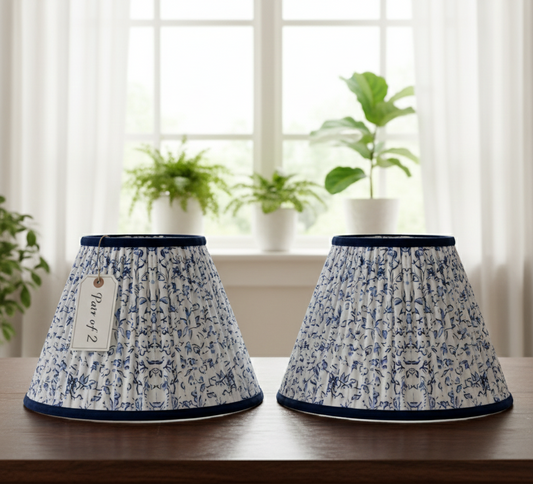 Set of 2 - 12 inch / 30 cm empire premium softback lampshade in cotton
