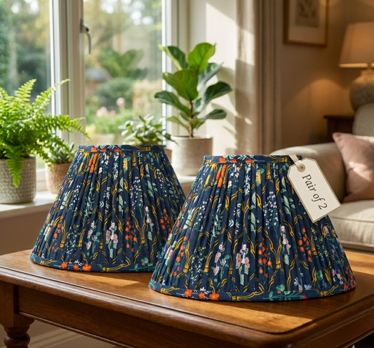 Set of 2 - 12 inch / 30 cm empire premium softback lampshade in cotton