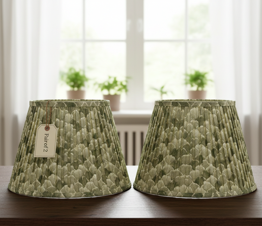 Set of 2 - 12 inch / 30cm straight empire premium softback lampshade in cotton