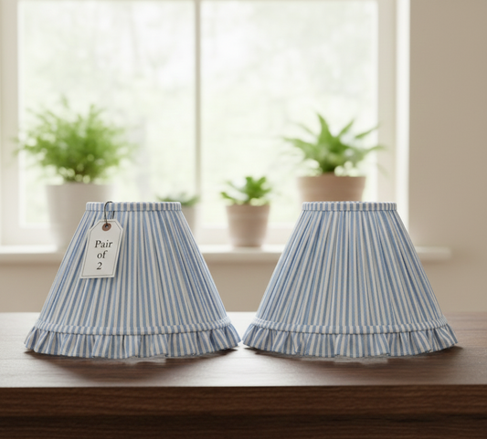 Set of 2 - 12 inch / 30 cm empire premium softback lampshade in cotton