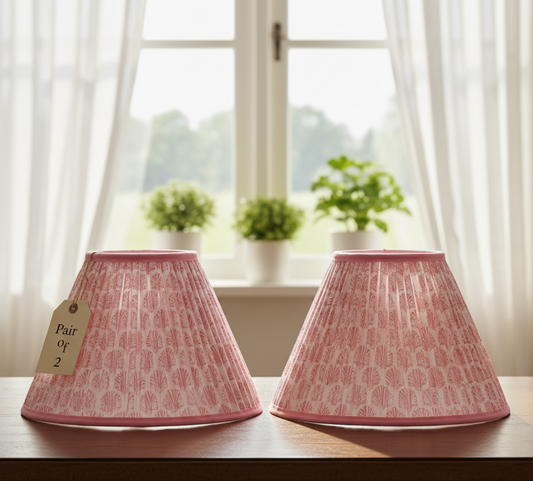 Set of 2 - 12 inch / 30 cm empire premium softback lampshade in cotton