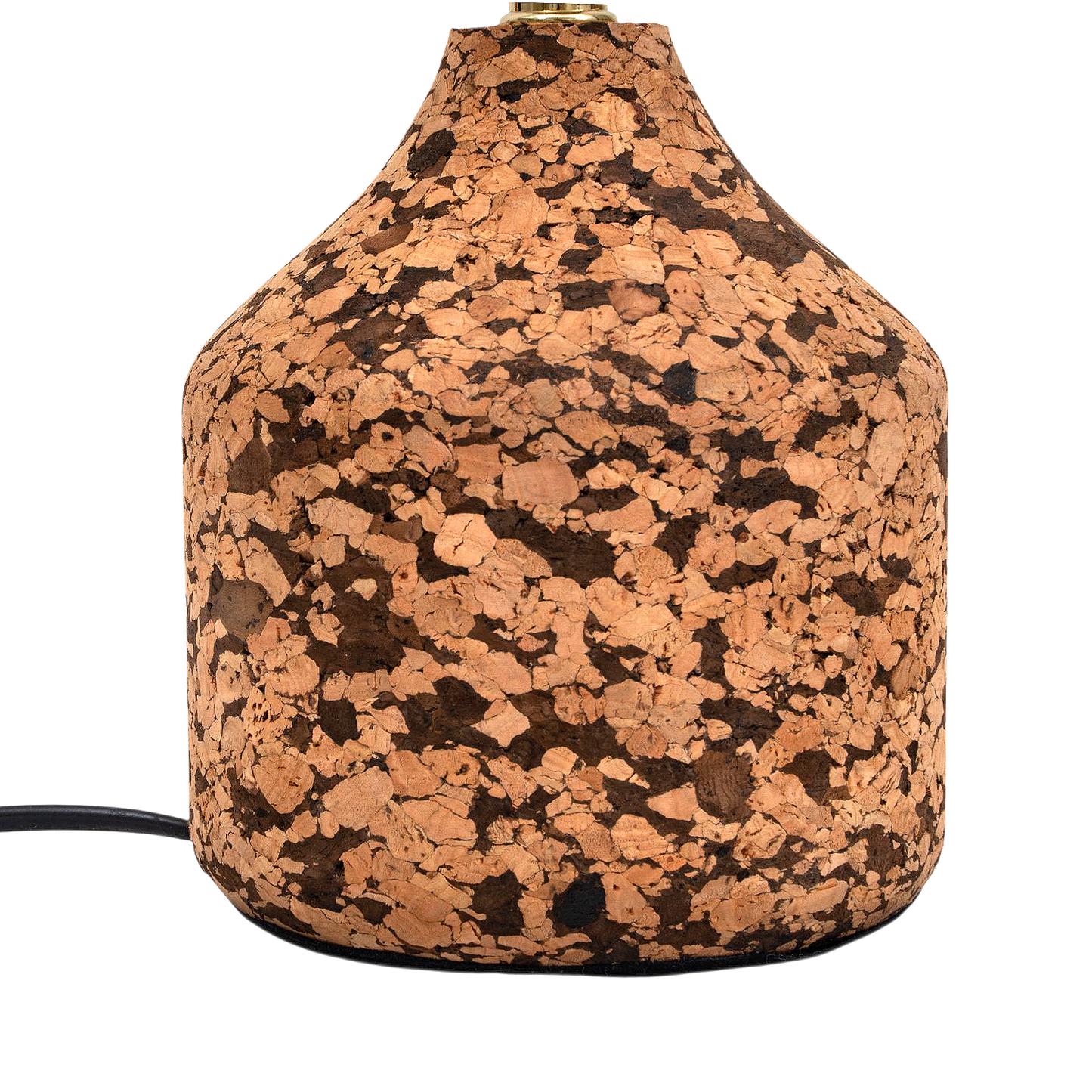 Arc Table Lamp in Handcrafted Natural Cork with Lampshade