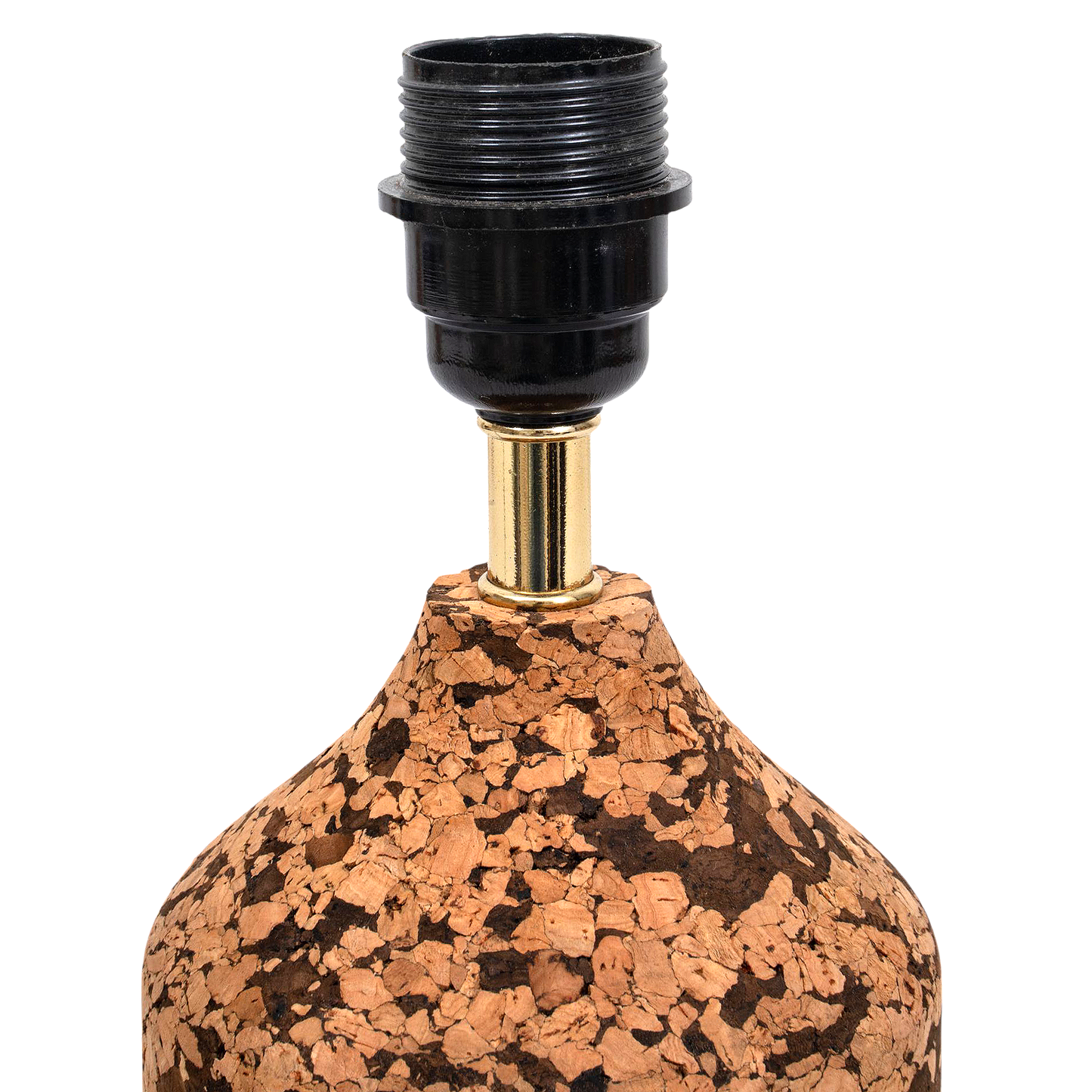 Arc Table Lamp in Handcrafted Natural Cork with Lampshade