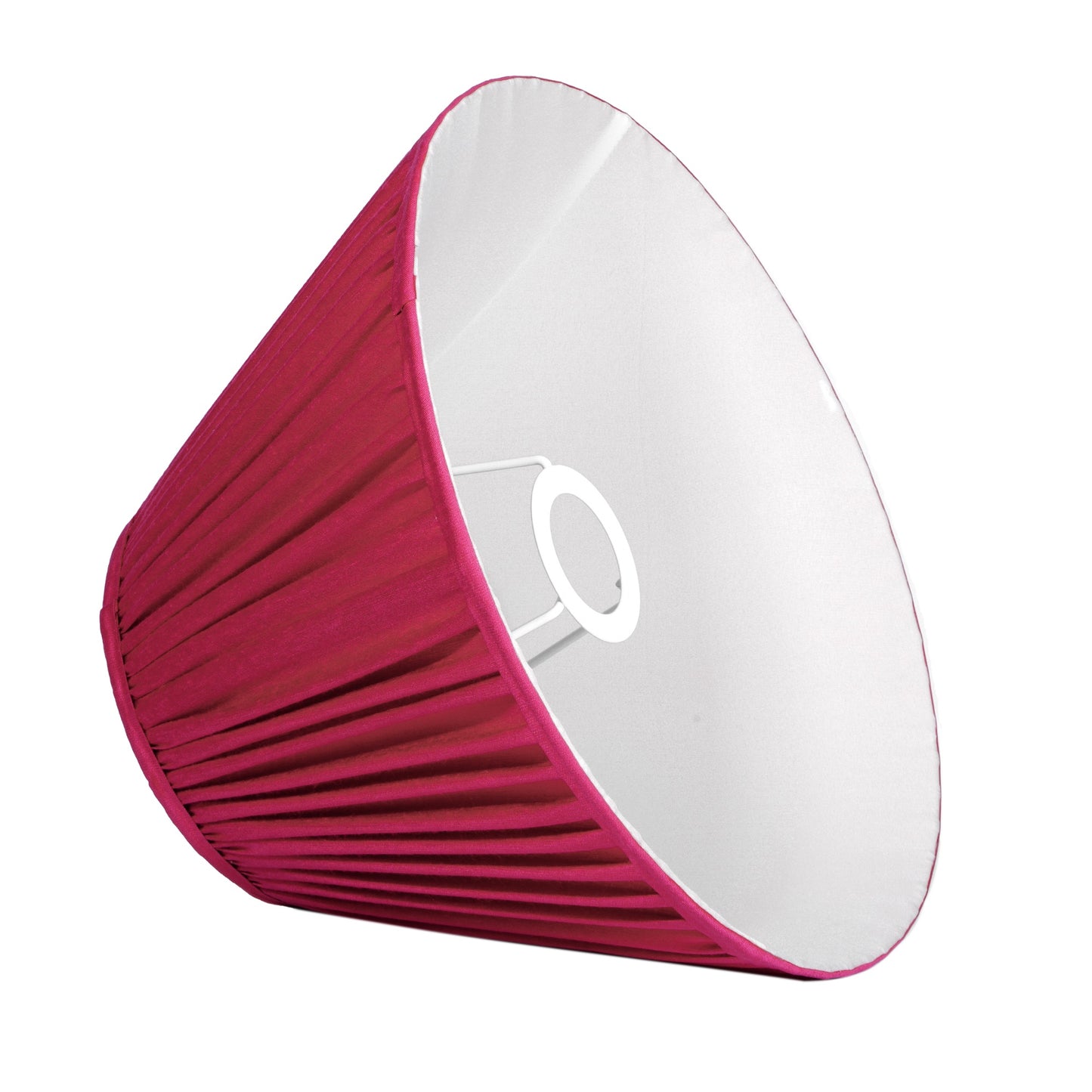 30cm empire premium softback lampshade in red silk by Lampenschirm India, house of lampshades