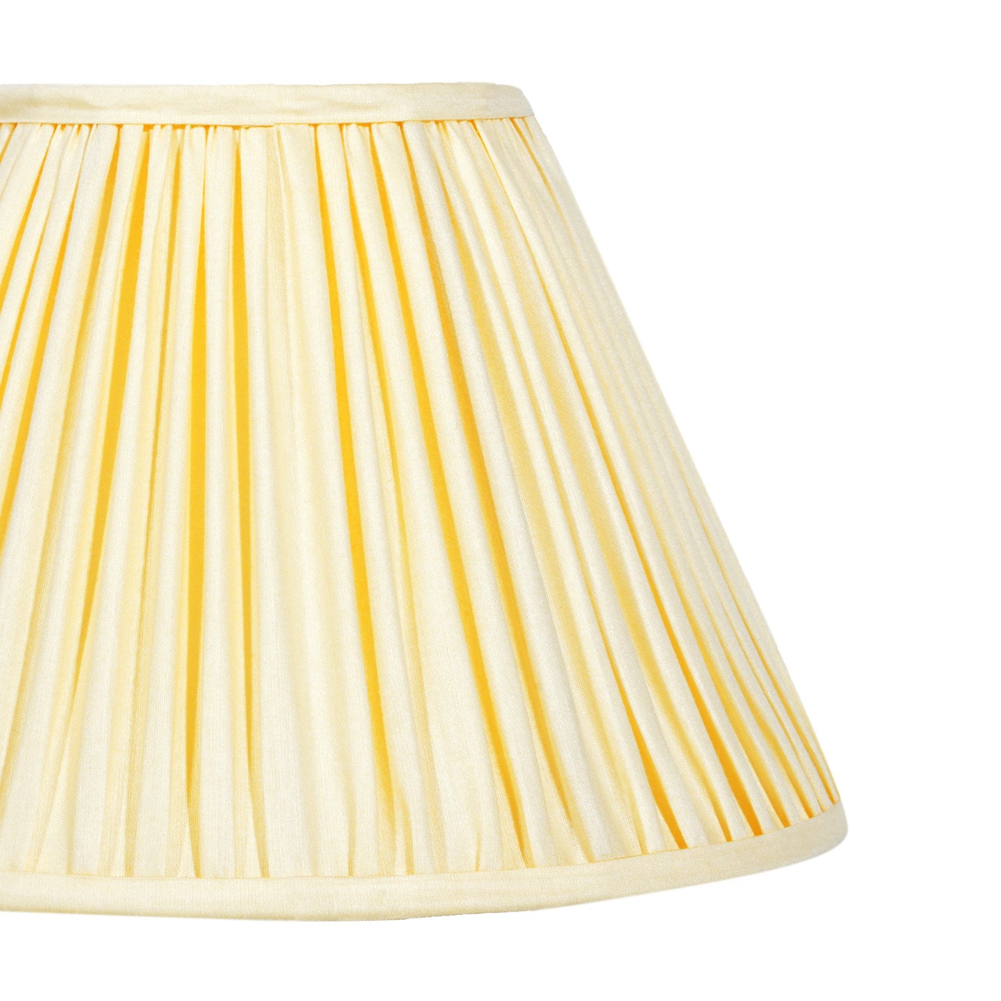 30cm empire premium softback lampshade in cream silk by Lampenschirm India, house of lampshades