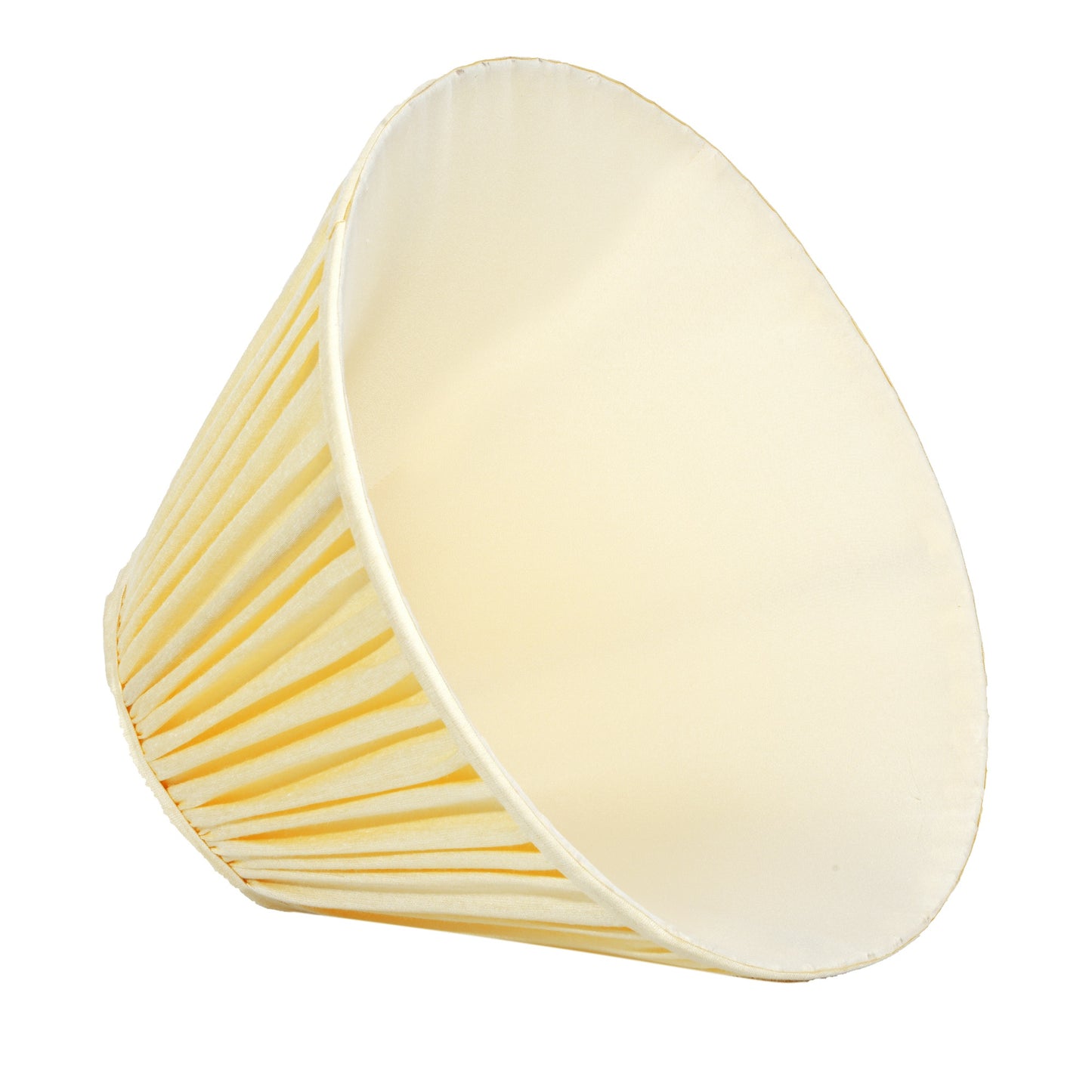 30cm empire premium softback lampshade in cream silk by Lampenschirm India, house of lampshades