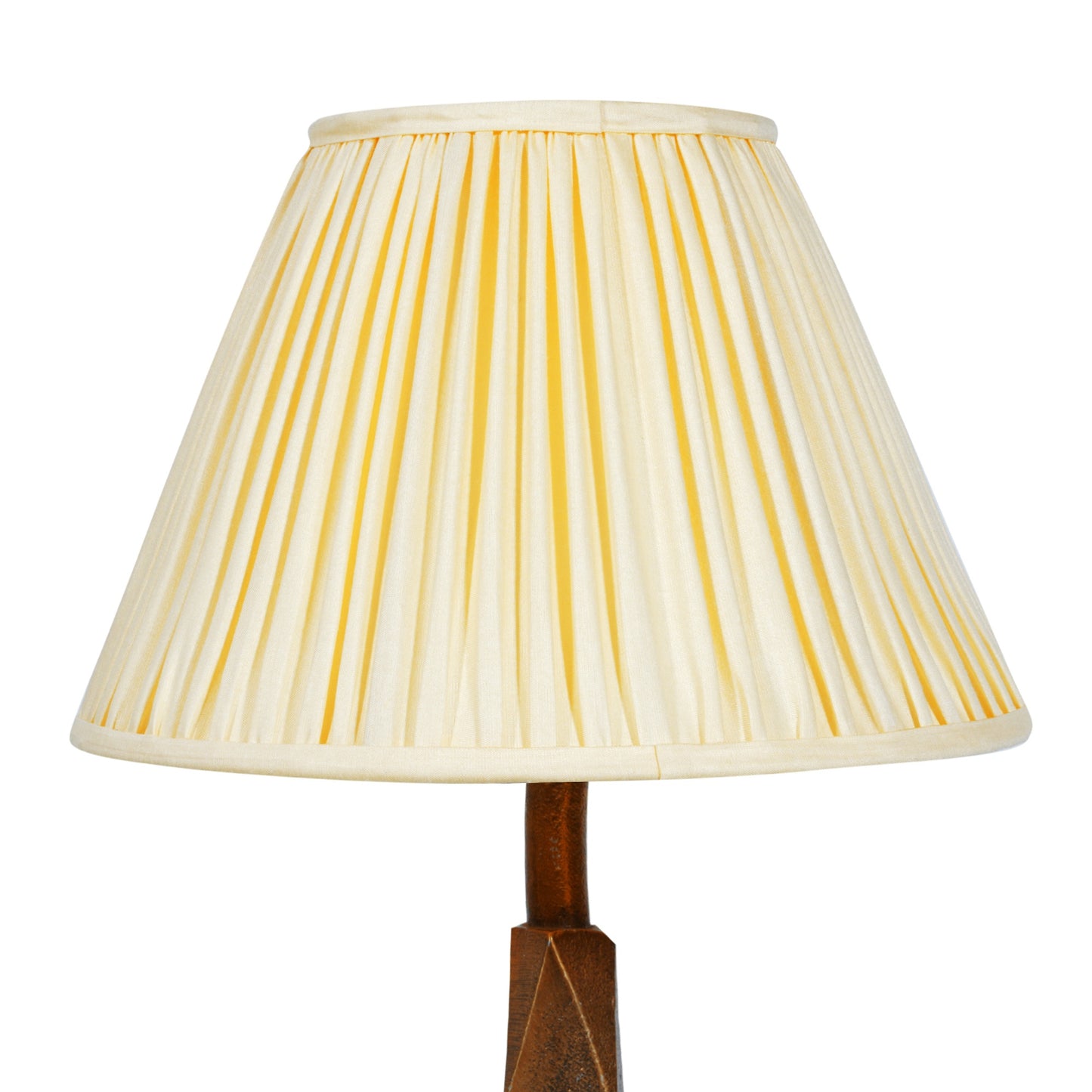 30cm empire premium softback lampshade in cream silk by Lampenschirm India, house of lampshades