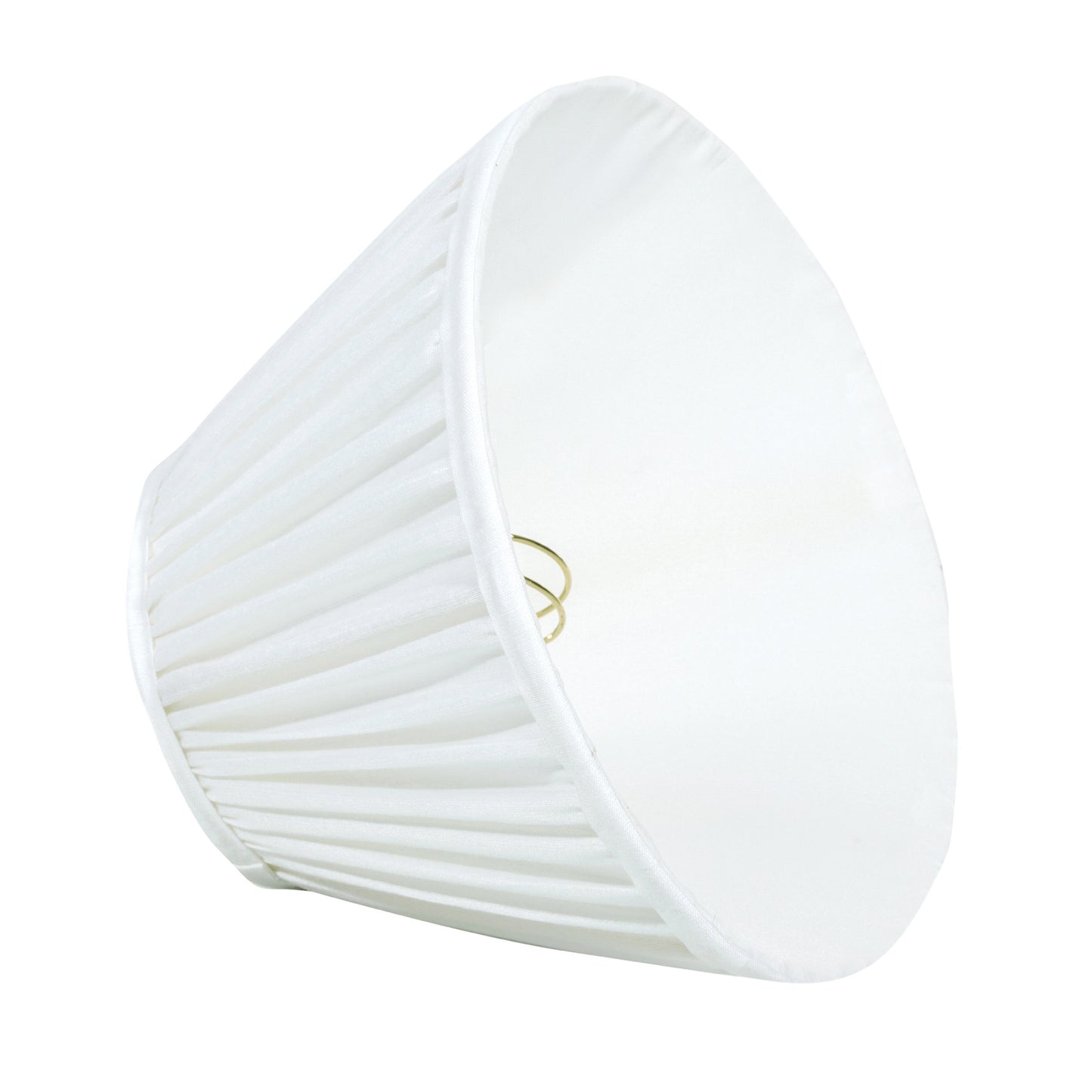 20cm empire premium softback lampshade in white silk by Lampenschirm India, house of lampshades