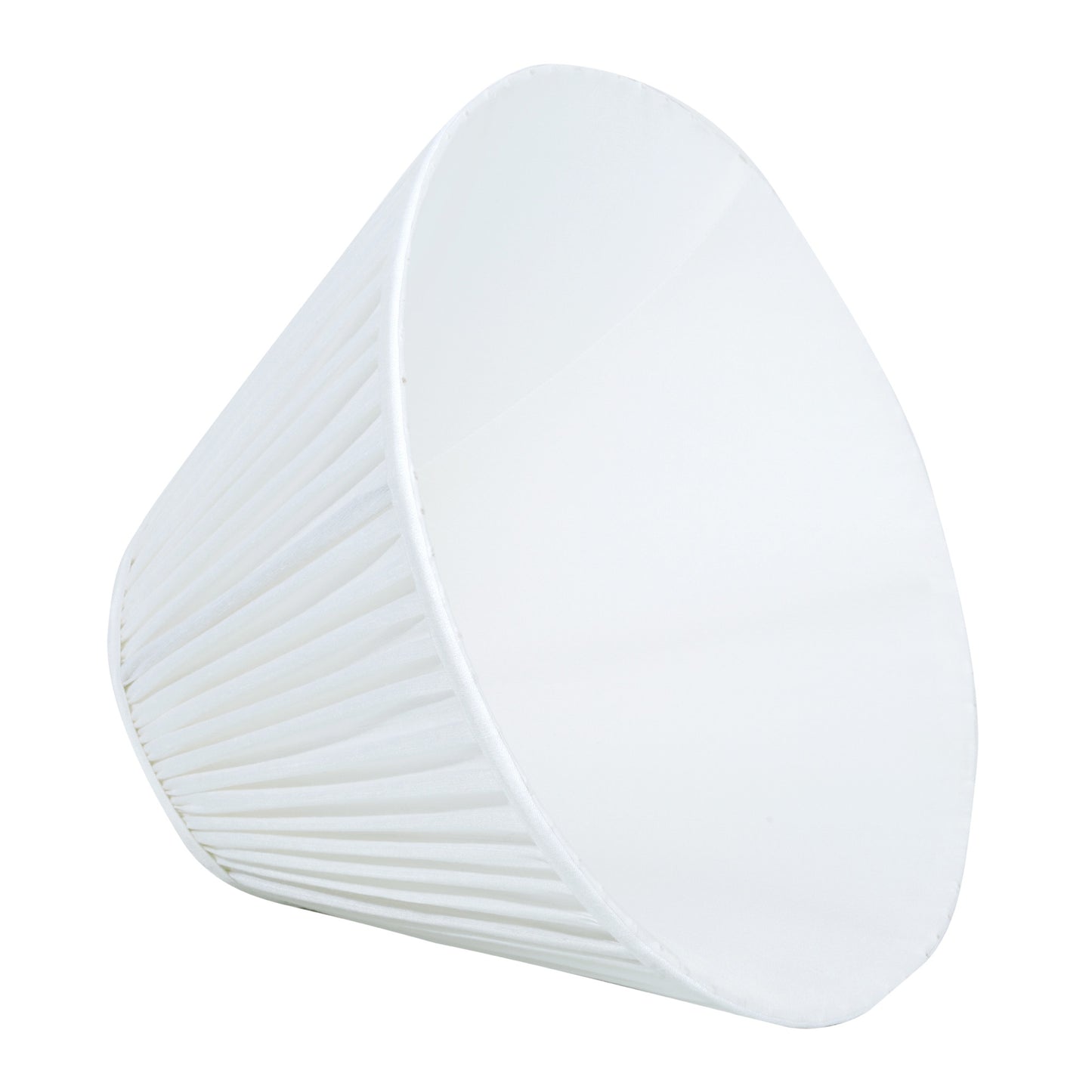 30cm empire premium softback lampshade in white silk by Lampenschirm India, house of lampshades