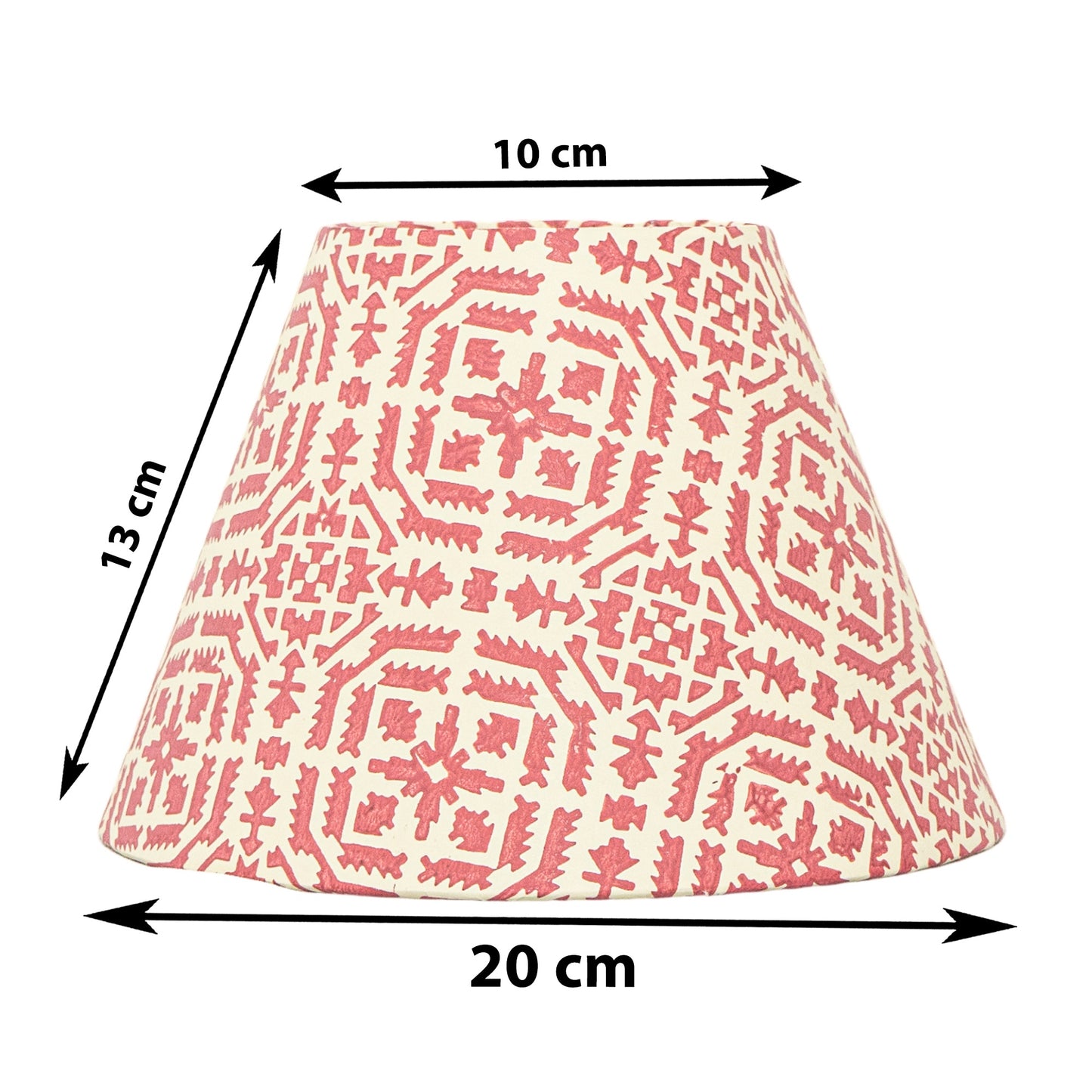 20cm empire premium hardback lamp shade in block printed paper by Lampenschirm India