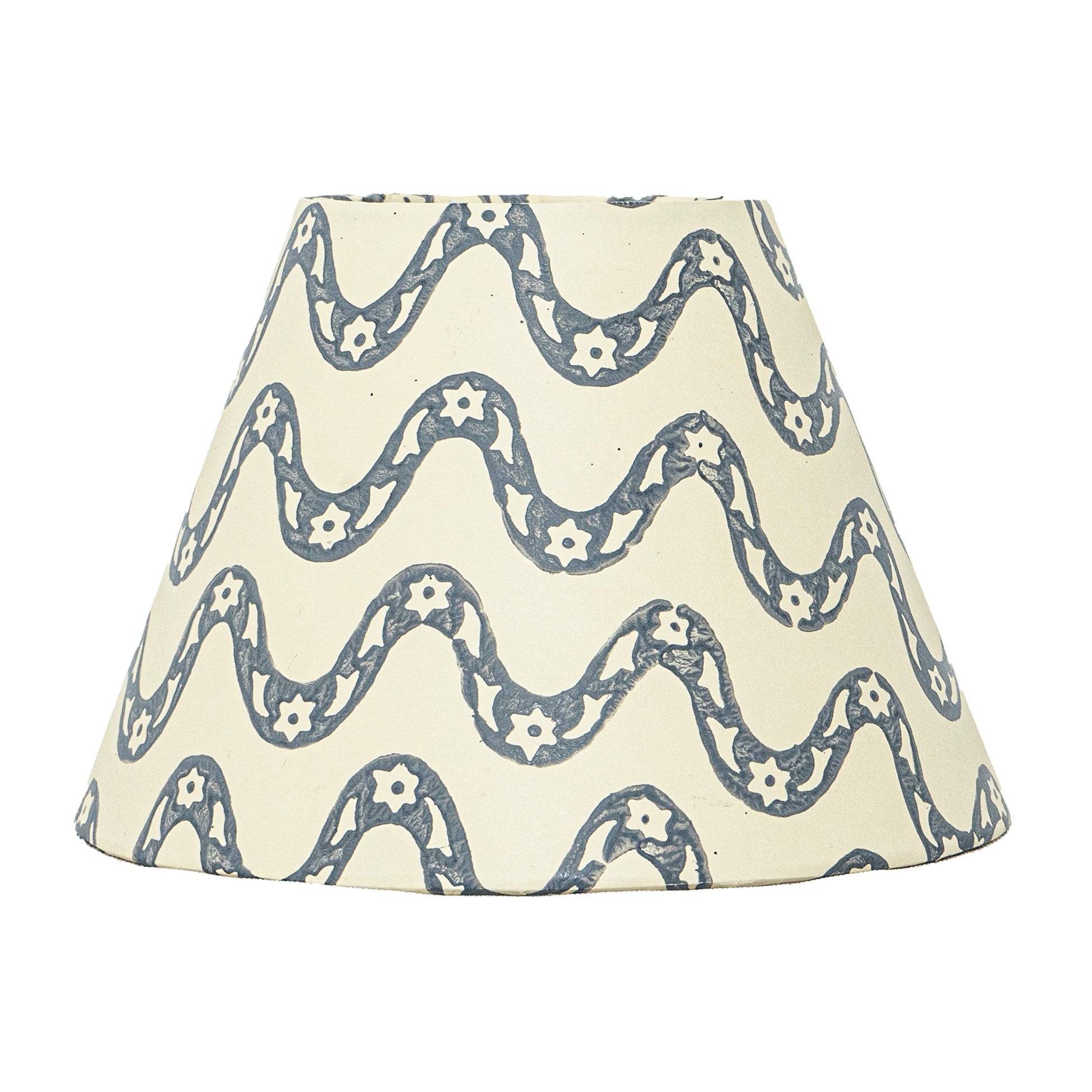 20cm empire premium hardback lampshade in block printed paper by Lampenschirm India
Blue Lamp Shades