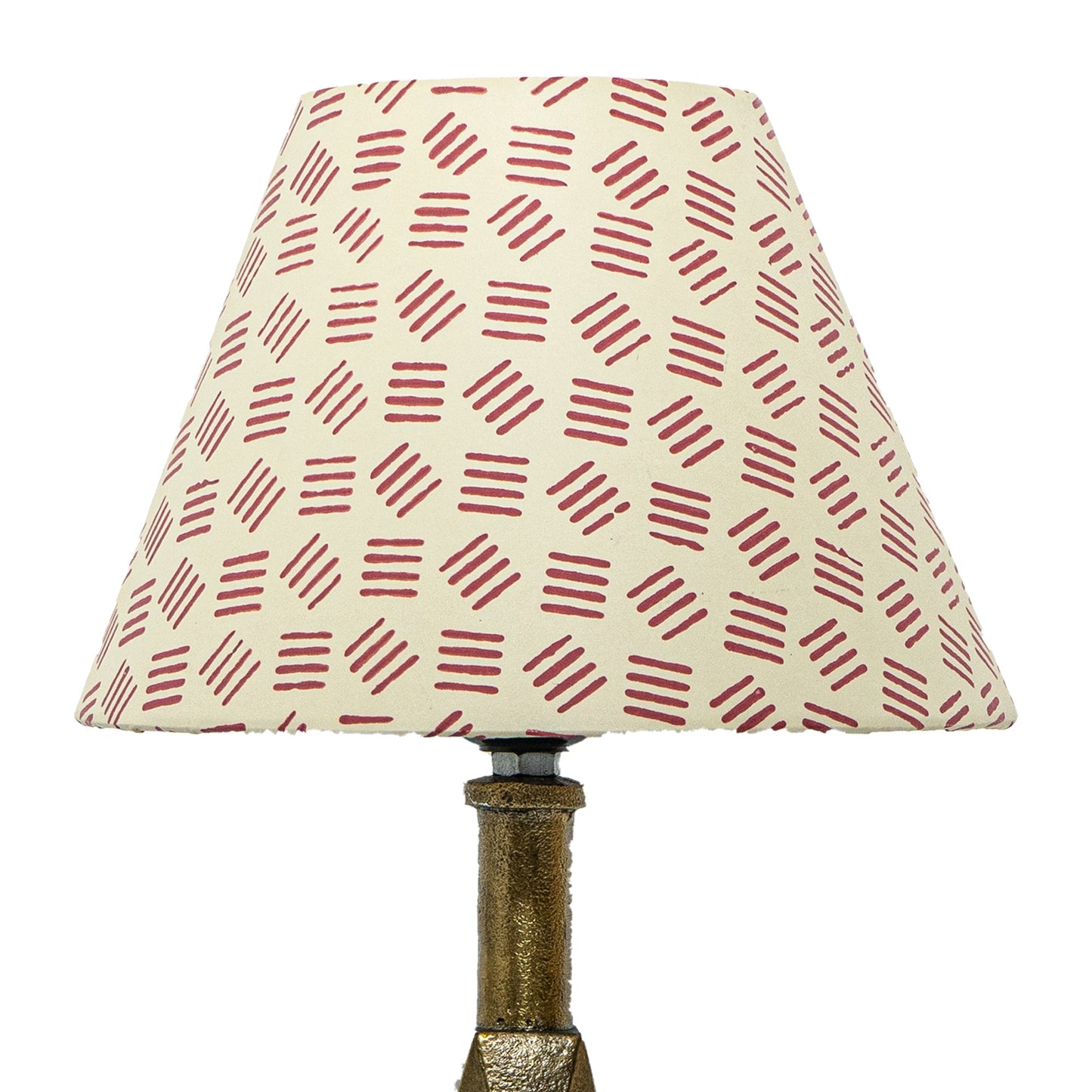 20cm empire premium hardback lamp shade in block printed paper by Lampenschirm India