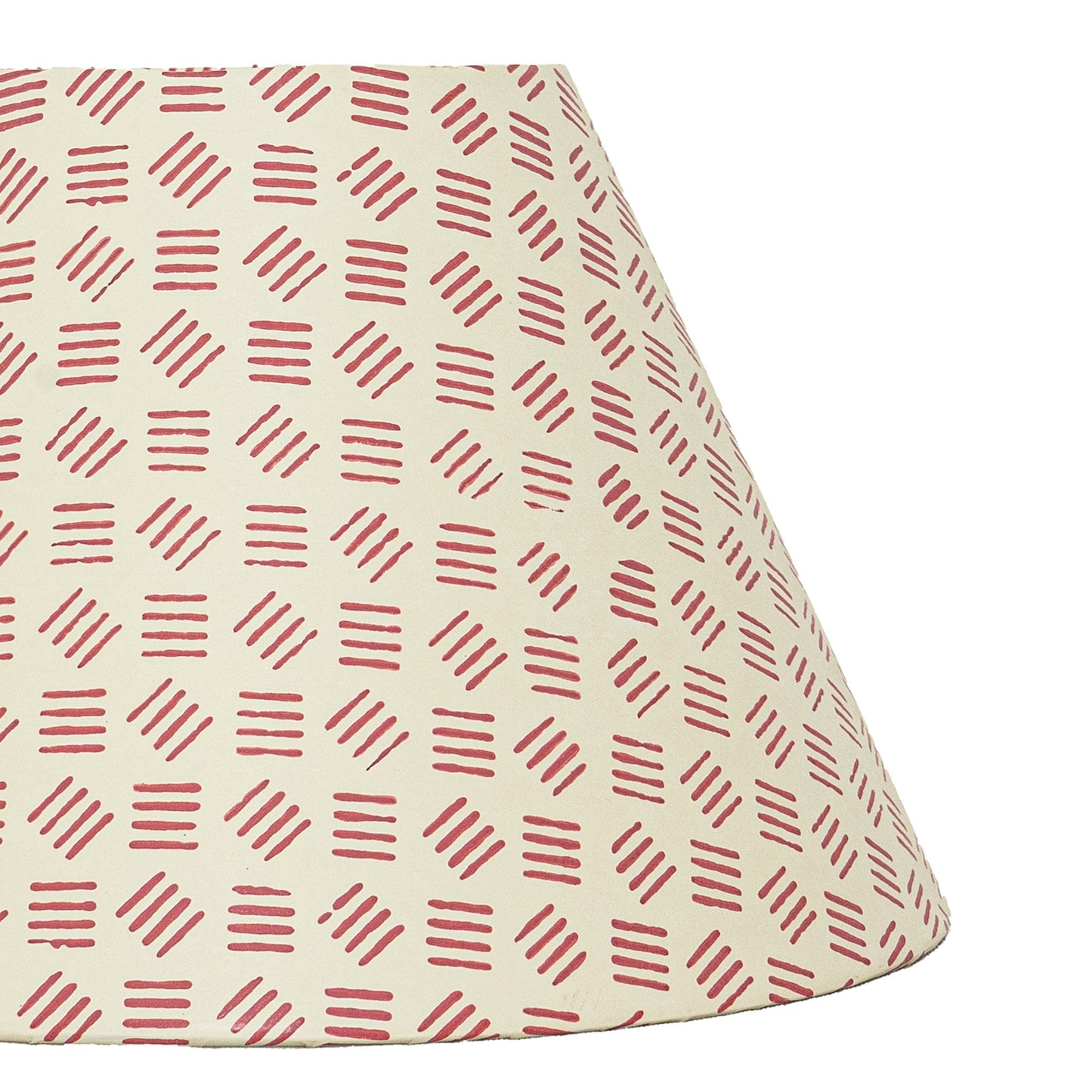 30cm empire premium hardback lamp shade in block printed paper by Lampenschirm India