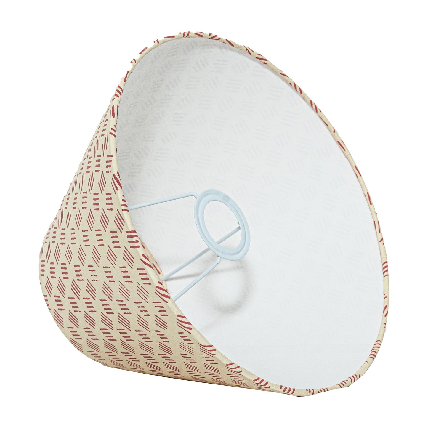 30cm empire premium hardback lamp shade in block printed paper by Lampenschirm India