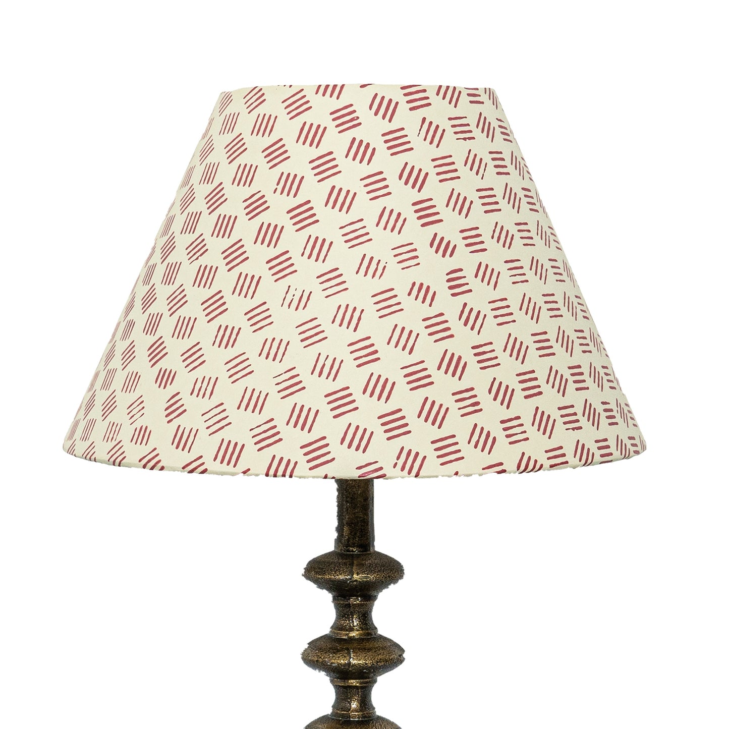 30cm empire premium hardback lamp shade in block printed paper by Lampenschirm India