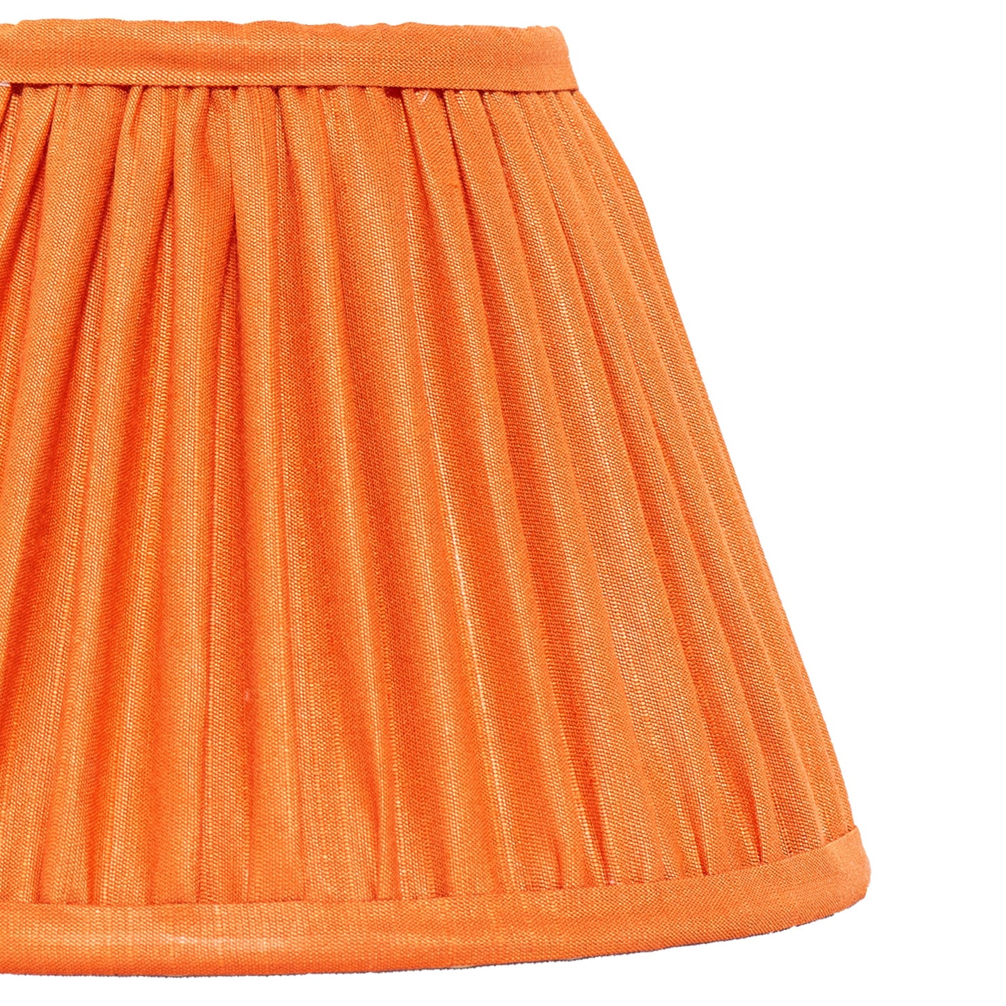 20cm empire premium softback lampshade in orange silk by Lampenschirm India, house of lampshades