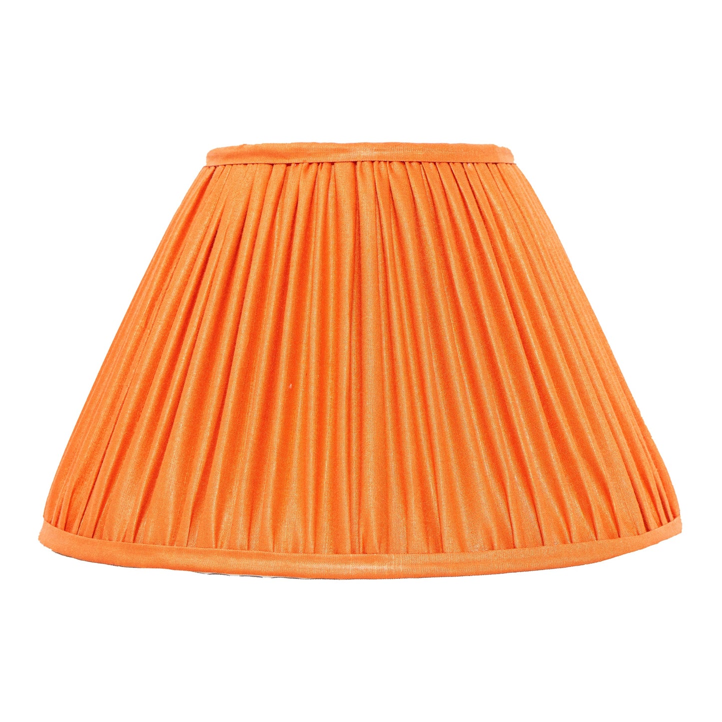 30cm empire premium softback lampshade in orange silk by Lampenschirm India, house of lampshades