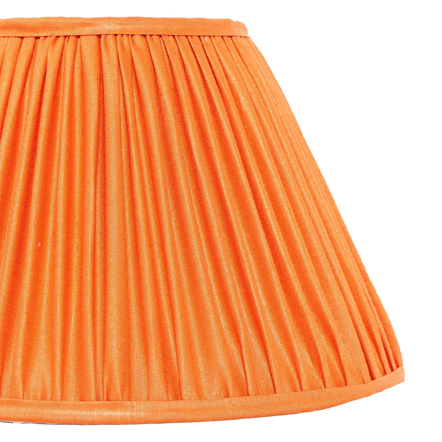 30cm empire premium softback lampshade in orange silk by Lampenschirm India, house of lampshades