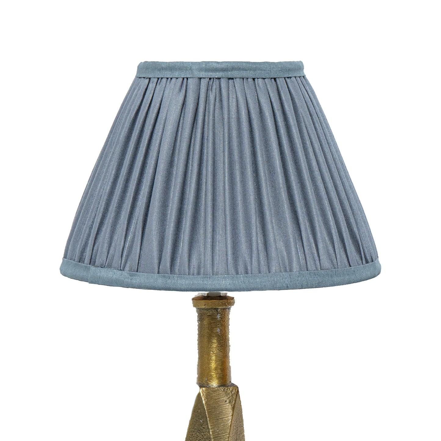 20cm empire premium softback lampshade in grey silk by Lampenschirm India, house of lampshades