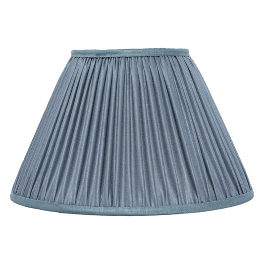 30cm empire premium softback lampshade in silk by Lampenschirm India, house of lampshades. Grey Silk Lamp Shades