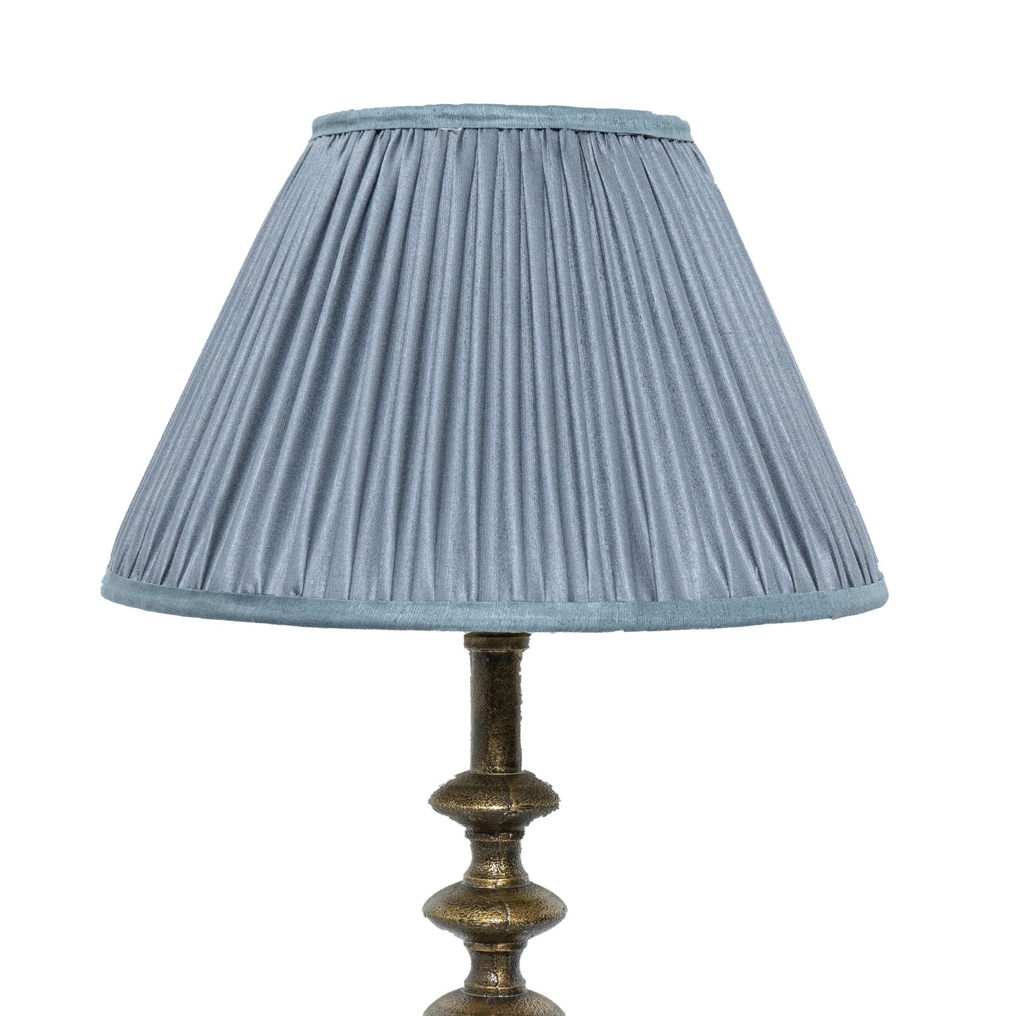 30cm empire premium softback lampshade in grey silk by Lampenschirm India, house of lampshades