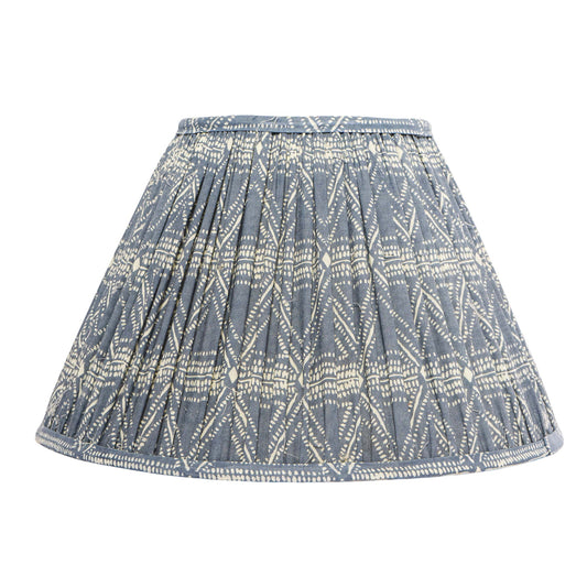 30cm empire premium softback lampshade in cotton by Lampenschirm India, house of lampshades. Blue Cotton Lamp Shades