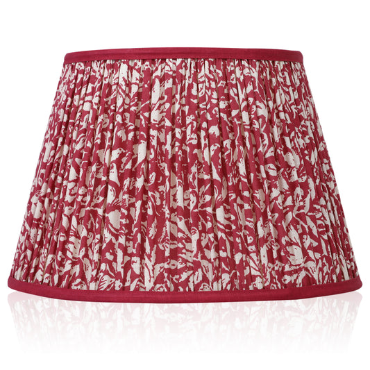 30cm straight empire premium softback lampshade in cotton by Lampenschirm India, house of lampshades. Red Cotton Lamp Shades