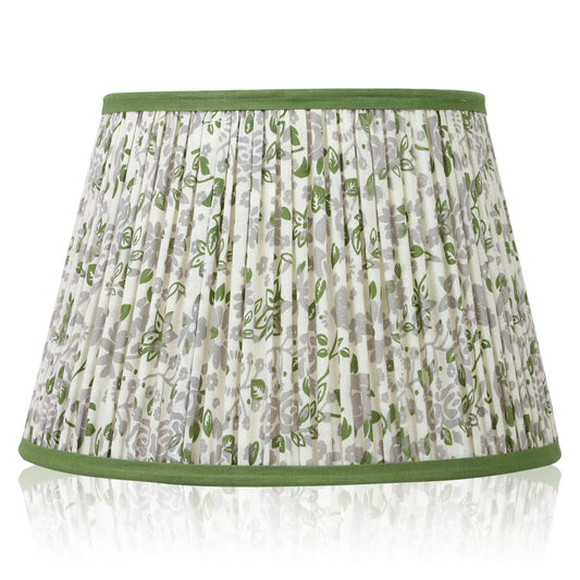 30cm straight empire premium softback lampshade in cotton by Lampenschirm India, house of lampshades. Green Cotton Lamp Shades