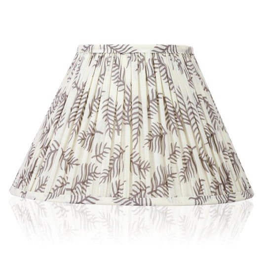 30cm empire premium softback lampshade in cotton by Lampenschirm India, house of lampshades. Grey Cotton Lamp Shades
