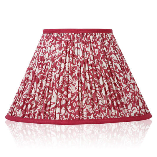 30cm empire premium softback lampshade in cotton by Lampenschirm India, house of lampshades. Red Cotton Lamp Shades