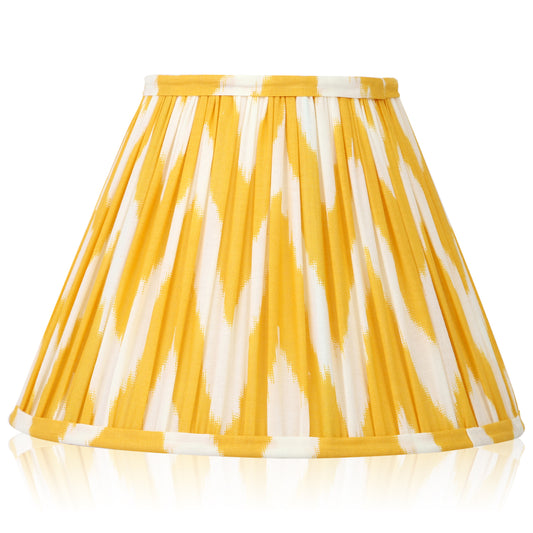30cm empire premium softback lampshade in cotton by Lampenschirm India, house of lampshades. Yellow Cotton Lamp Shades